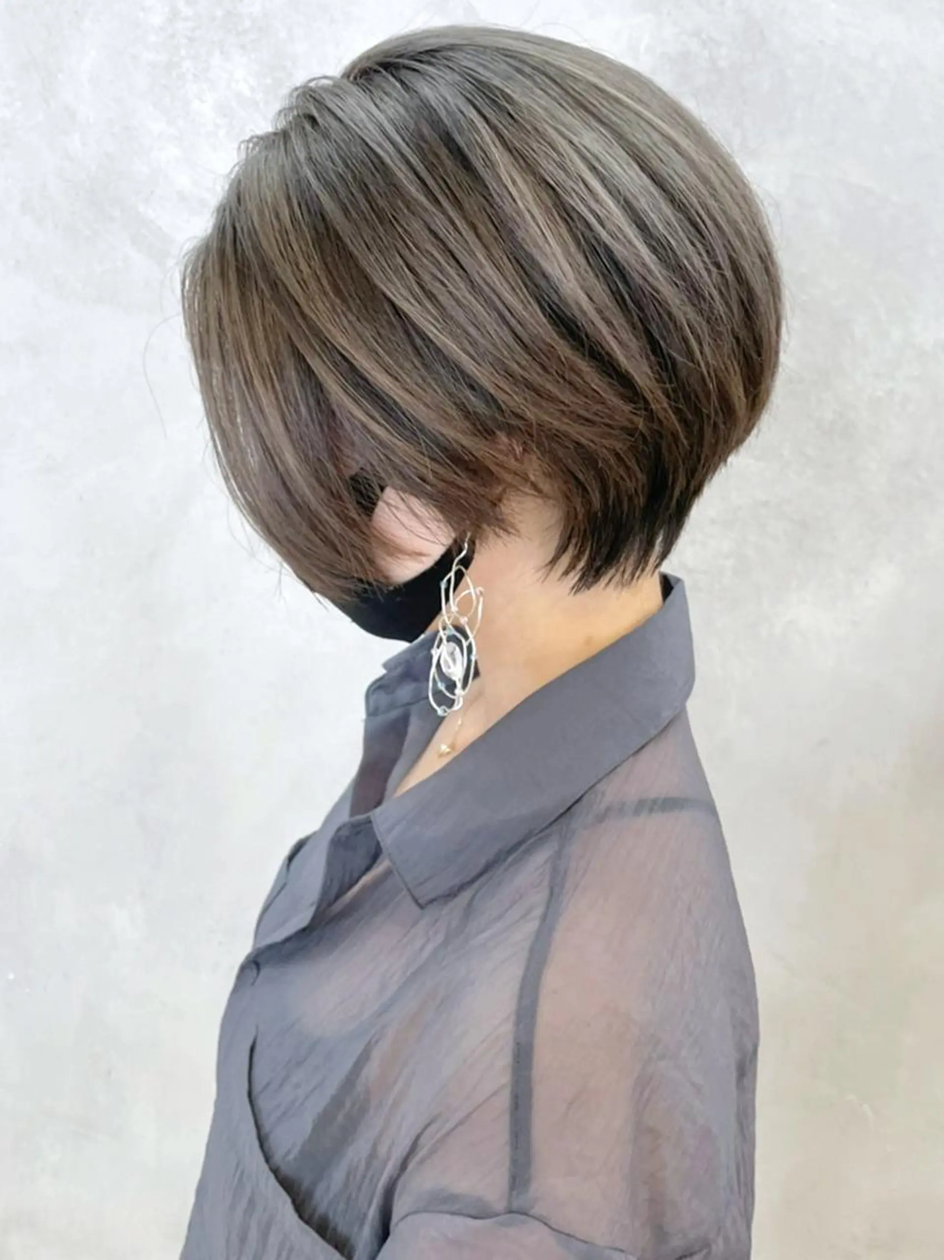 ショート カラー パーマ ヘアアレンジ ショートヘア ITbyALBUM 下北沢店のヘアスタイル