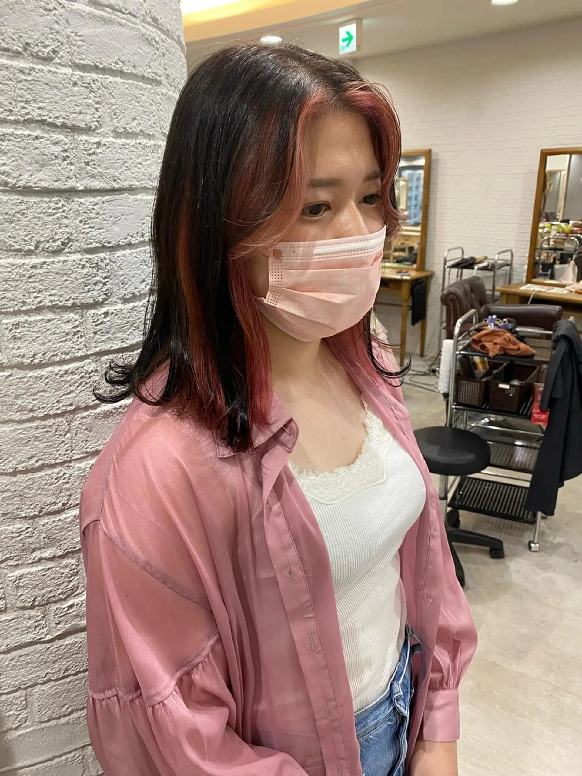 ミディアム Rubik's茶屋町 MARINのヘアスタイル