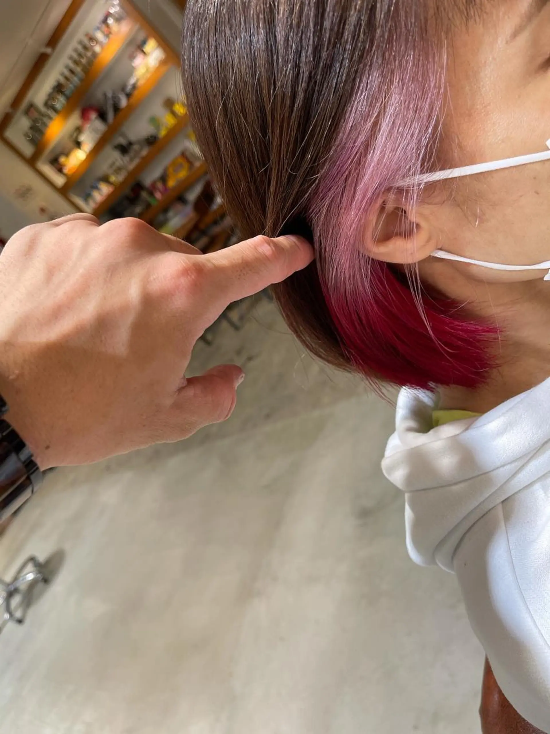 ショート カラー パーマ ヘアアレンジ メンズ キッズ ネイル マツエク・マツパ メンズインナーカラー デザインカラー グレージュ インナーカラー ピンクカラー ヘアカラー トリートメント ⭐️ハイクオリティ カラー杉本雄志⭐️のヘアスタイル