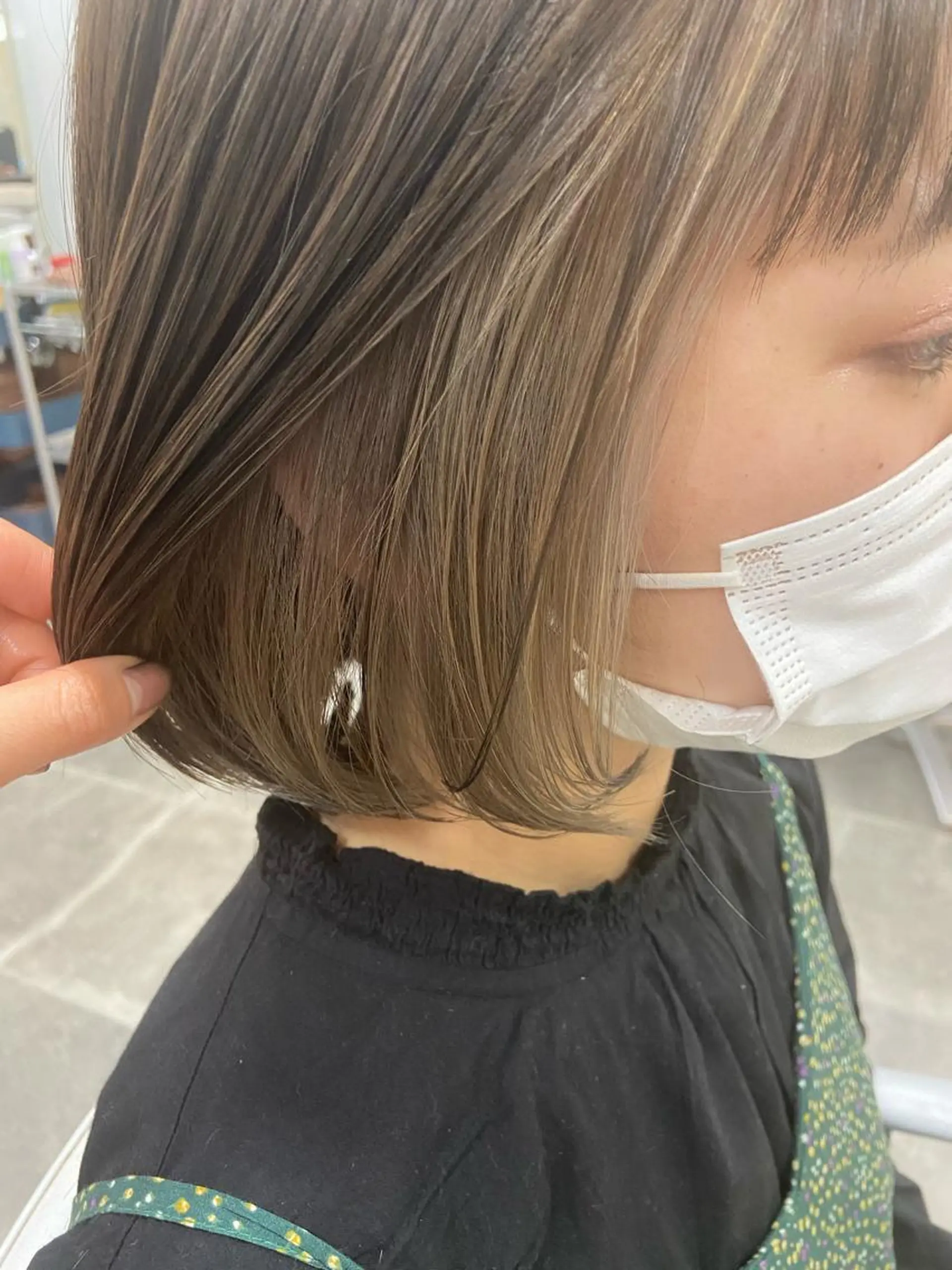 ショート カラー ヘアアレンジ ベージュカラー イルミナカラー インナーカラー SALOWIN自由が丘所属・ヘッドスパ✨髪質ケア サロン🌿chacoのエステ・リラクイメージ