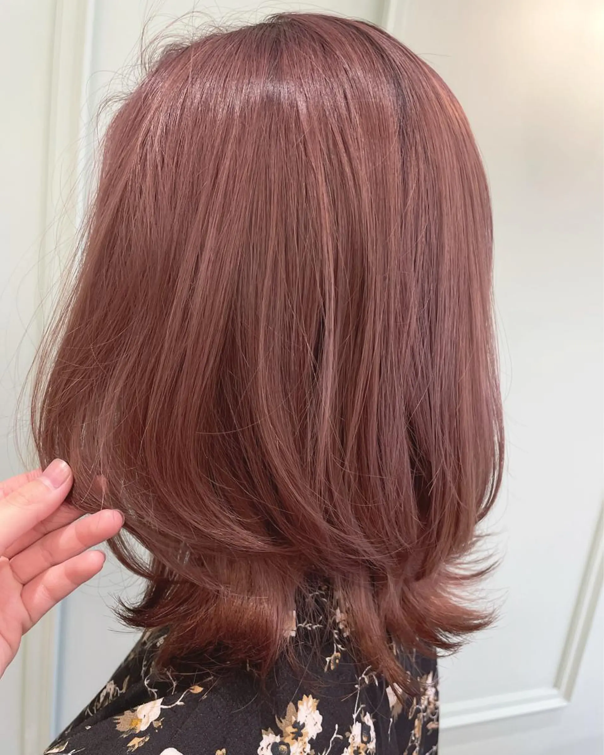 ミディアム カラー ヘアカラー 韓国／大宮／レイヤー 🤍AYA🤍のヘアスタイル