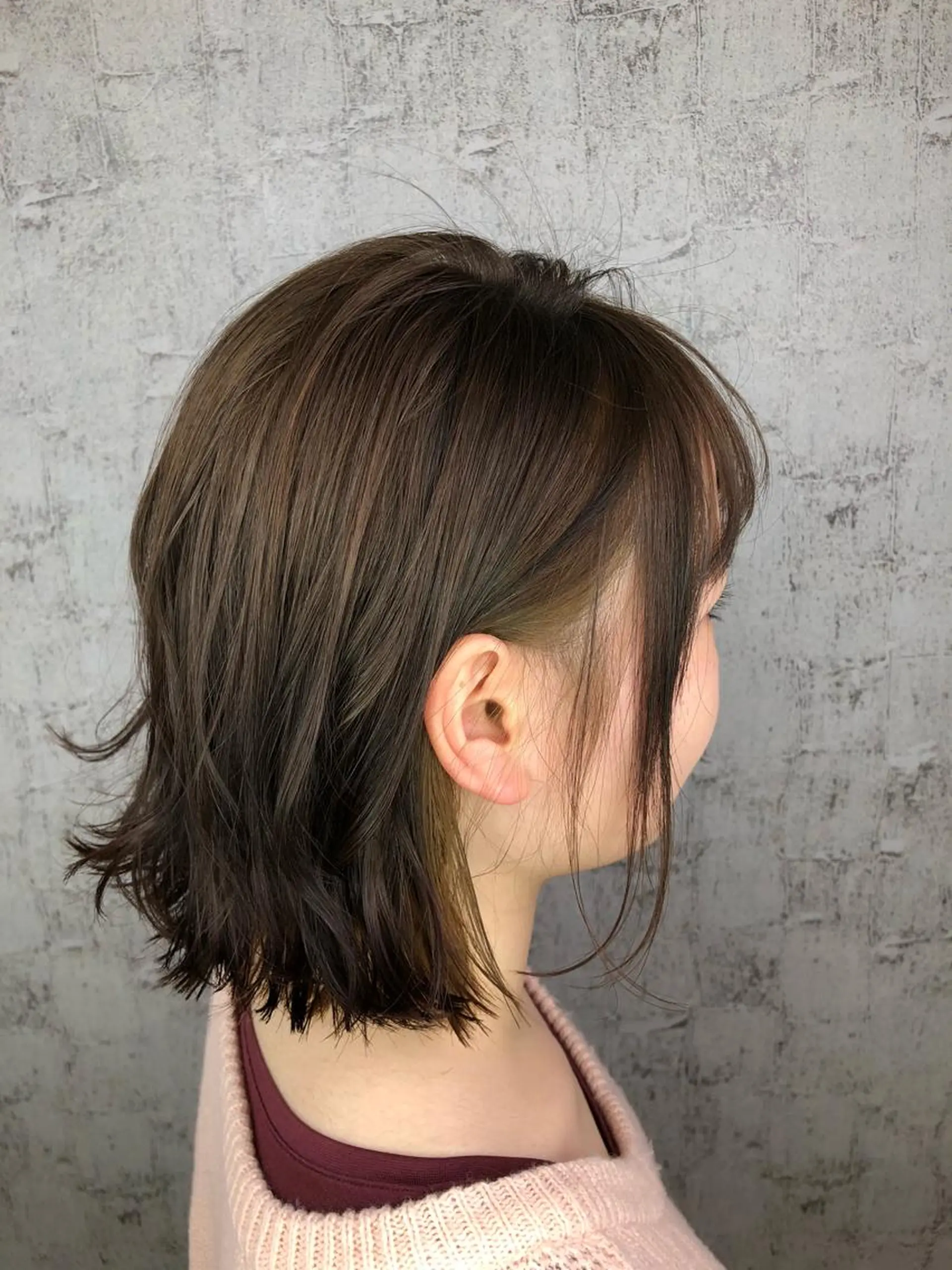 ミディアム カラー インナーカラー 透明感カラー✨ツヤ髪 廣畑昌志のヘアスタイル