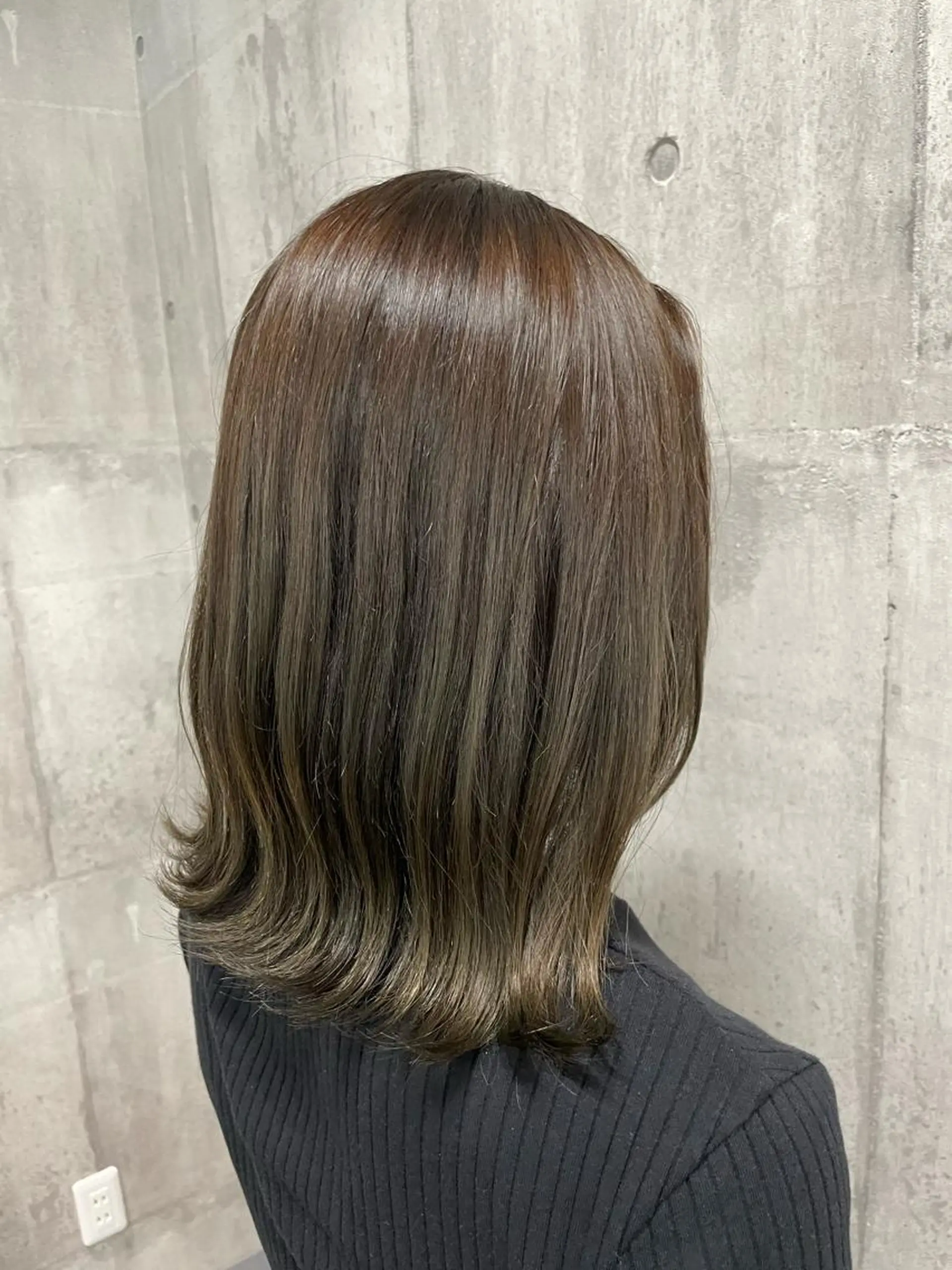 ミディアム カラー ヘアカラー トリートメント タケダケイ /ショート/ボブのヘアスタイル