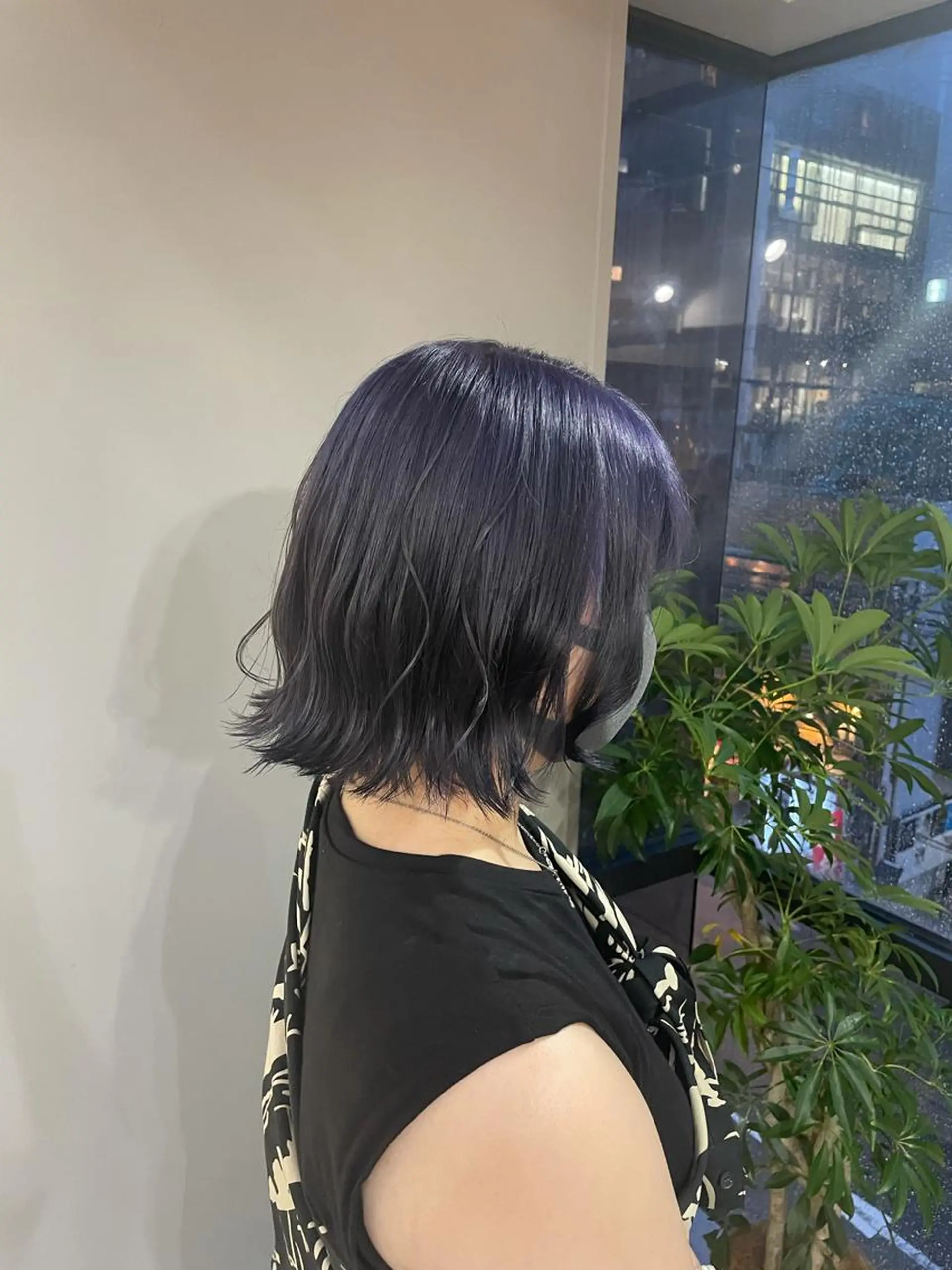 ミディアム パープルカラー ヘアカラー soyon心斎橋所属・♡透明感/艶カラー/ M a I ♡のヘアスタイル