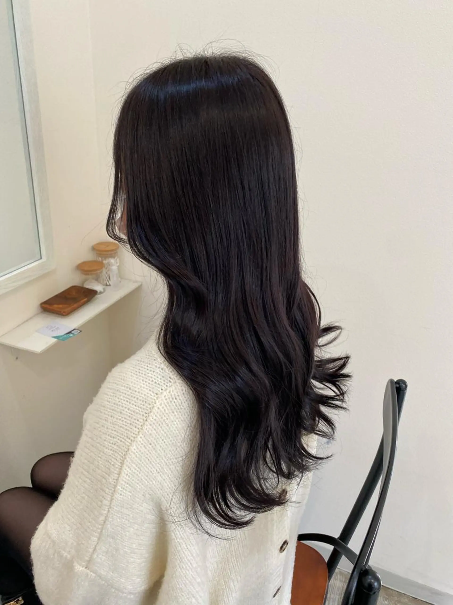 ロング 似合わせ顔まわりカッ ト🩶瀧本美咲のヘアスタイル