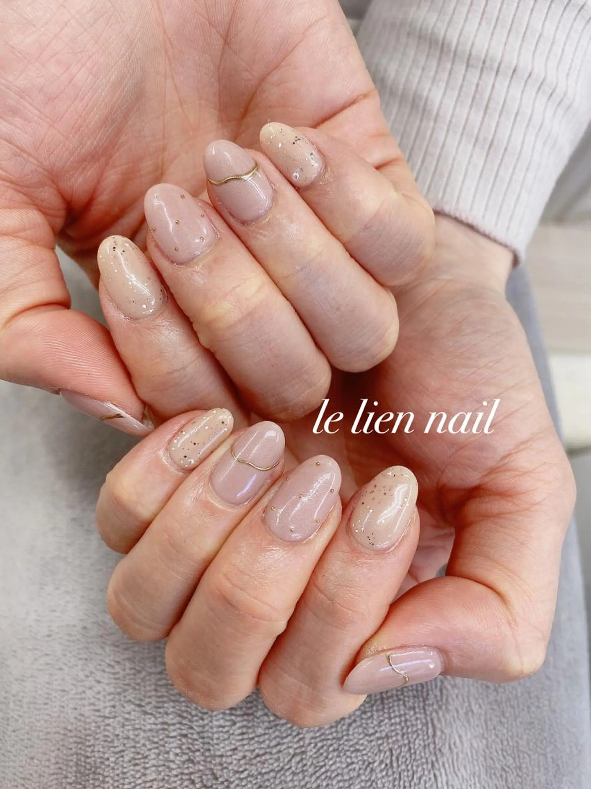 ネイル ミラーネイル オフィスネイル ハンドネイル le lien nailのネイルデザイン