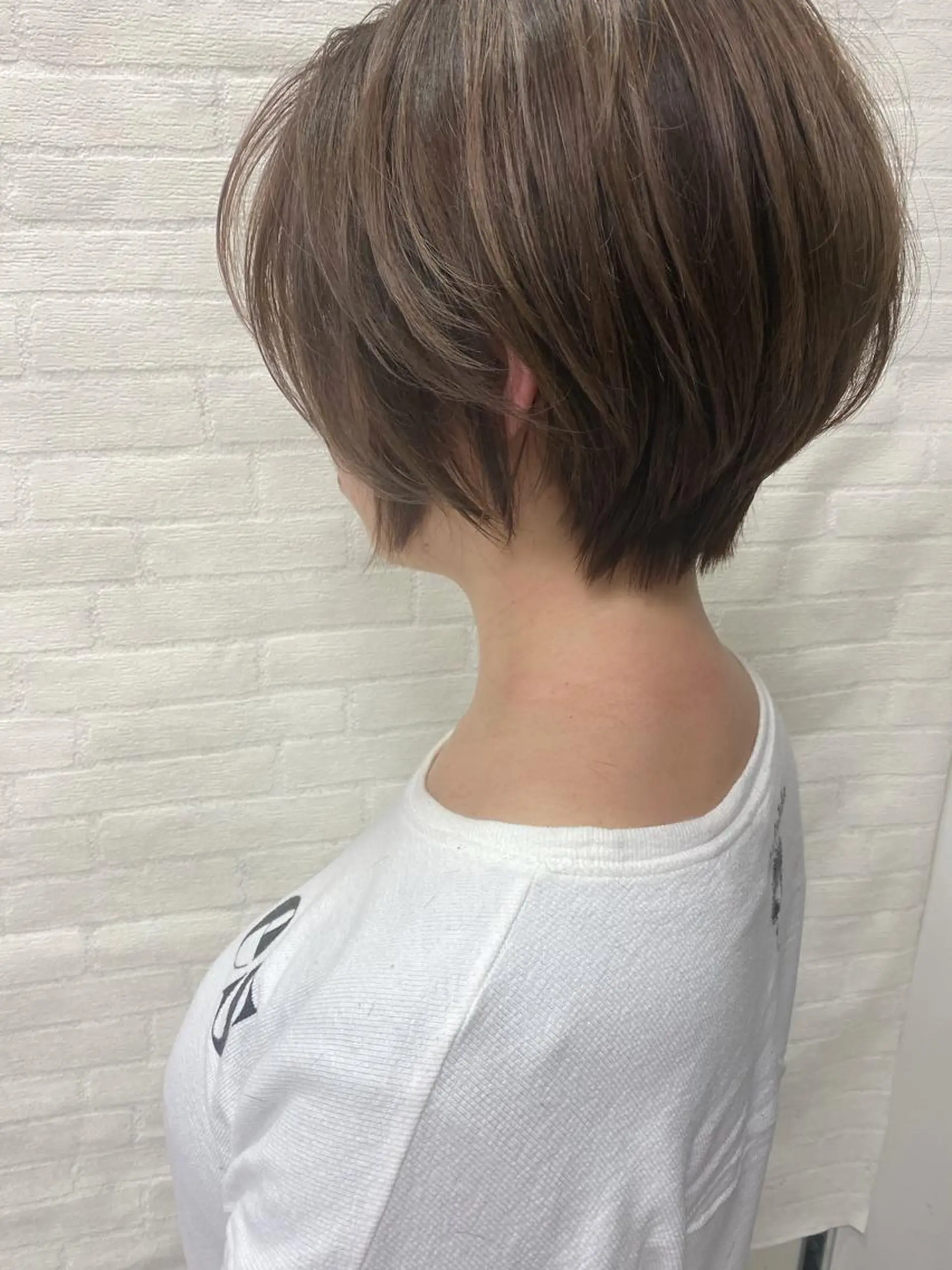 ショート カラー パーマ 2025/5/8開始 オーナー渡辺岳のヘアスタイル
