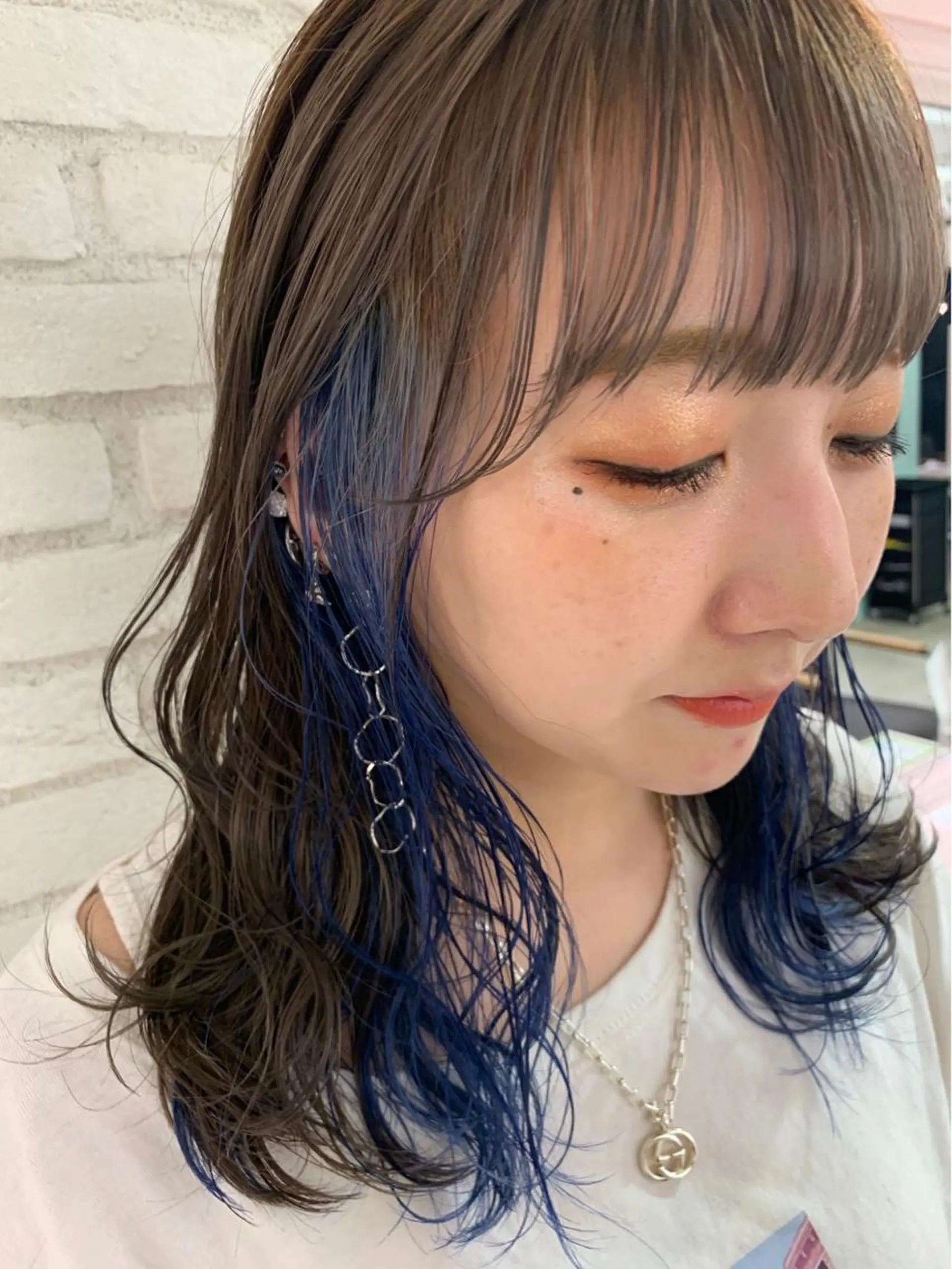 ミディアム カラー 韓国ヘア/艶カラー /田中悠佑のヘアスタイル