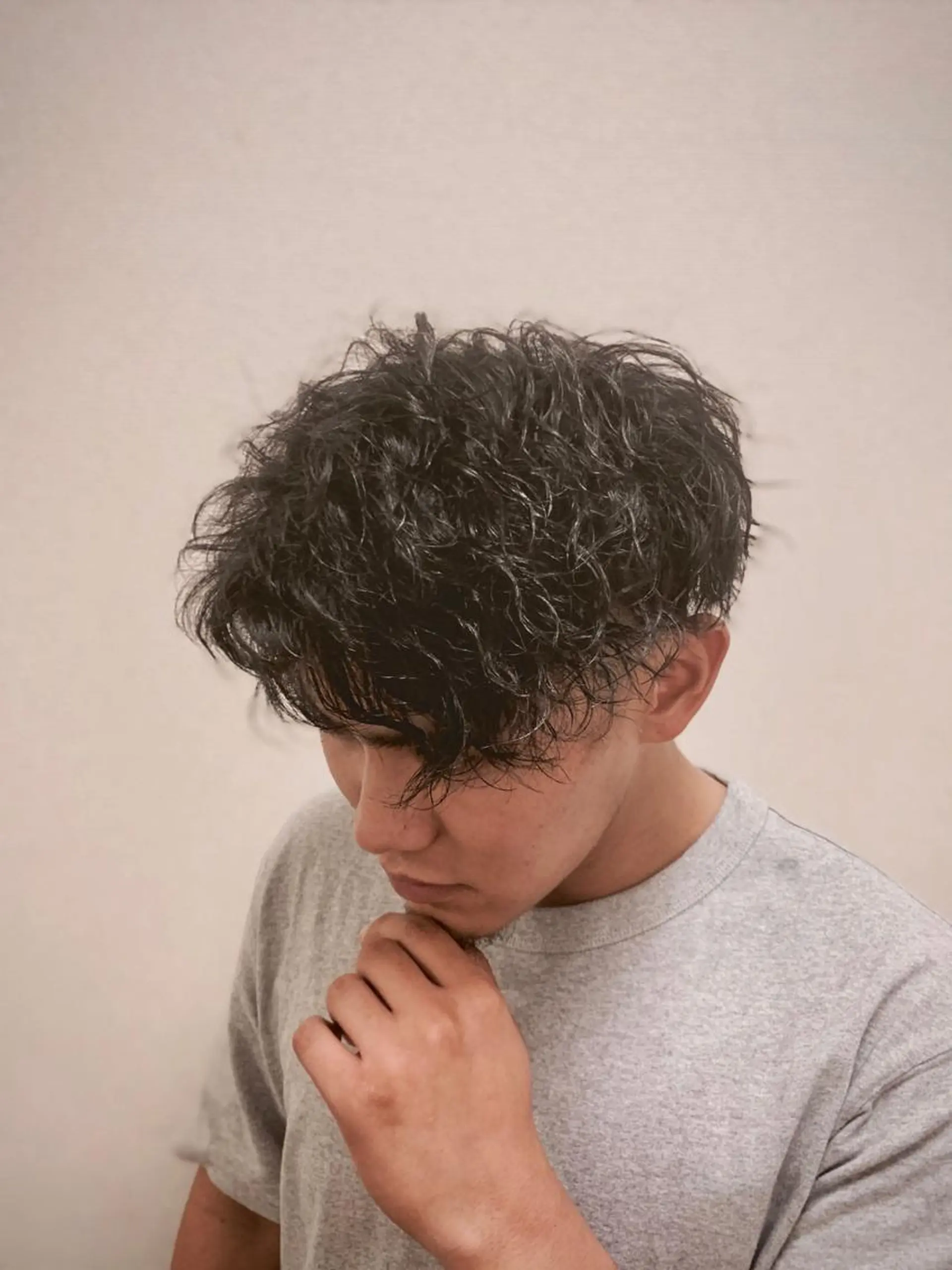 ショート パーマ メンズ HIROGINZA ヒロ銀座 青山所属・マツオ リュウホウ🐉のヘアスタイル