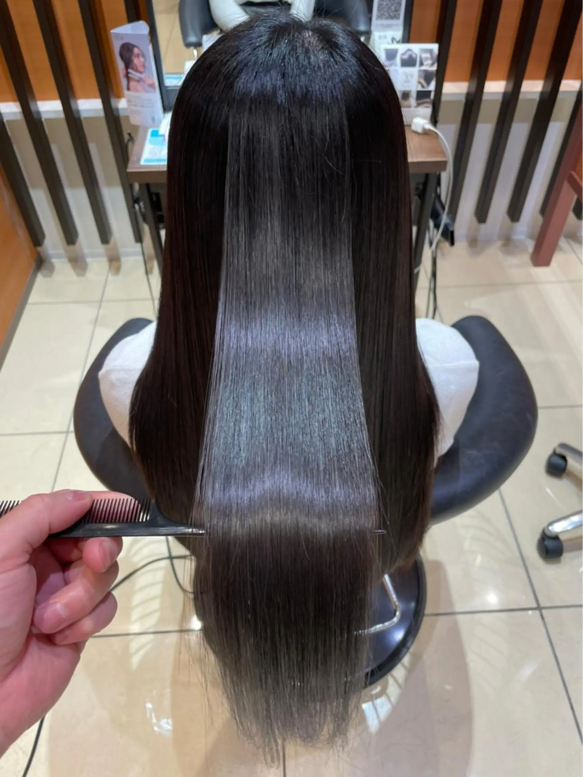 ロング カット ヘアカラー トリートメント 京都レイヤーカット/ 縮毛矯正/羽柴りくのマツエク・マツパデザイン