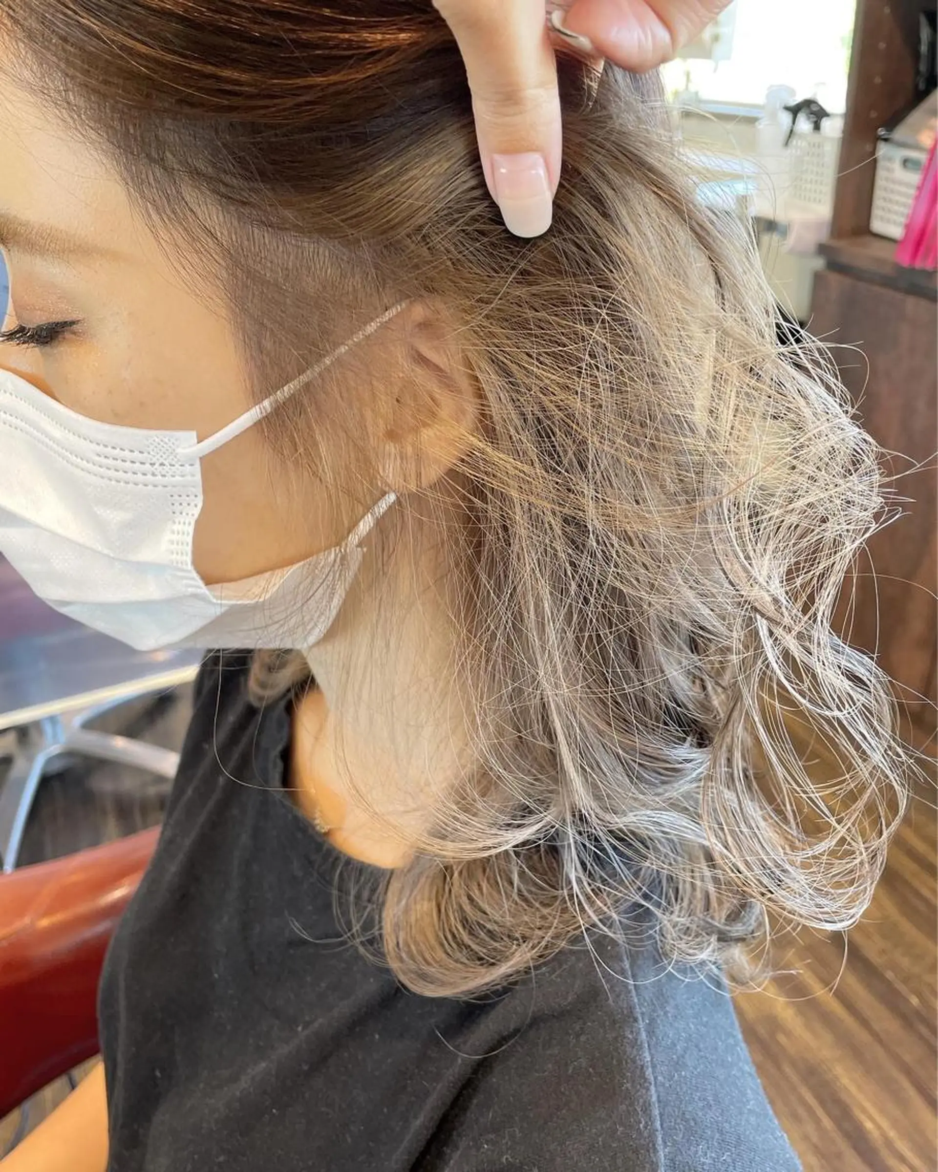 セミロング カラー ヘアアレンジ ヘアカラー 徳永 実沙のヘアスタイル