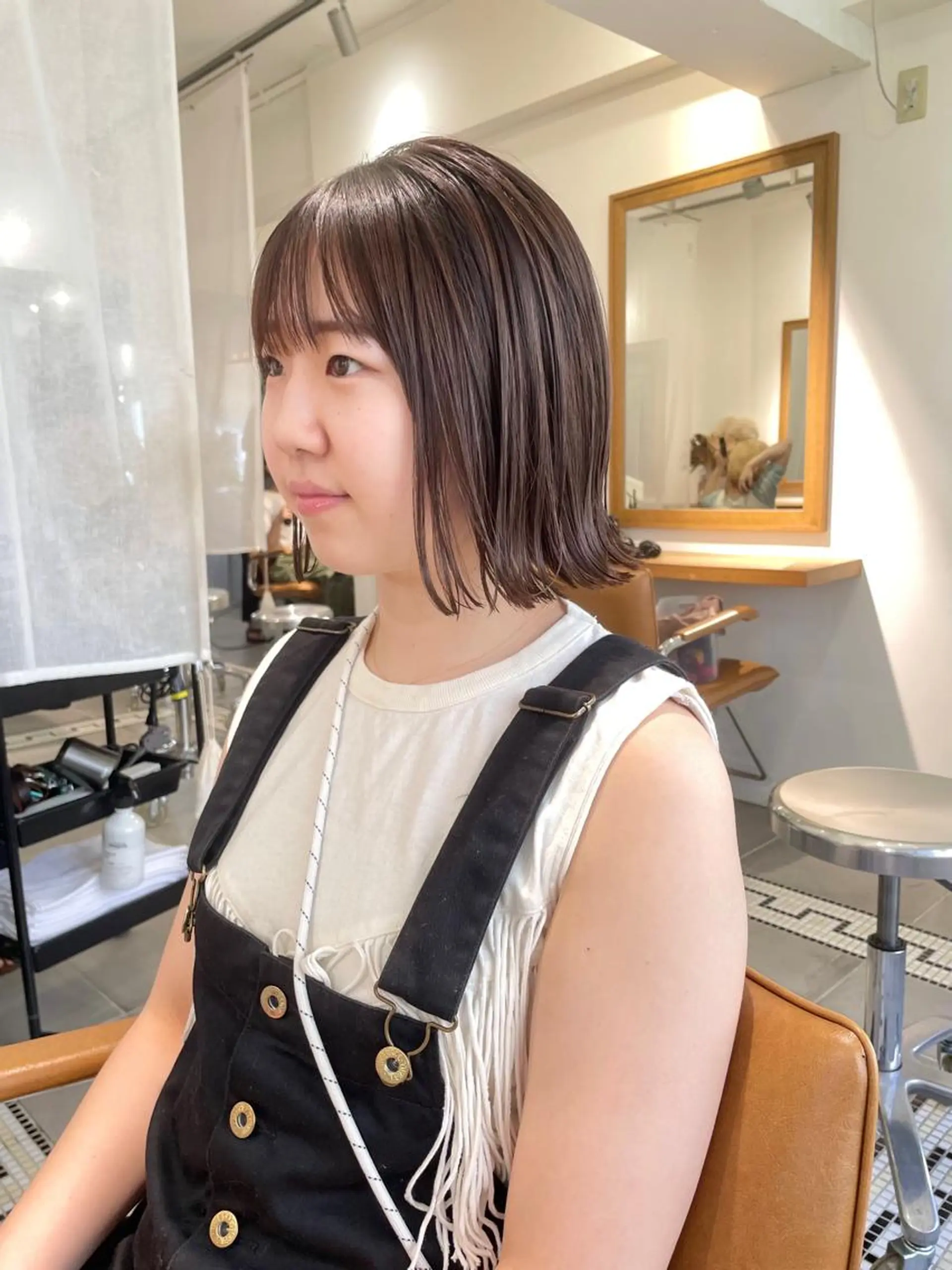 ミディアム カラー ボブ カット ヘアカラー トリートメント ボブ/ショート 🌟梅田盛一🌟のヘアスタイル