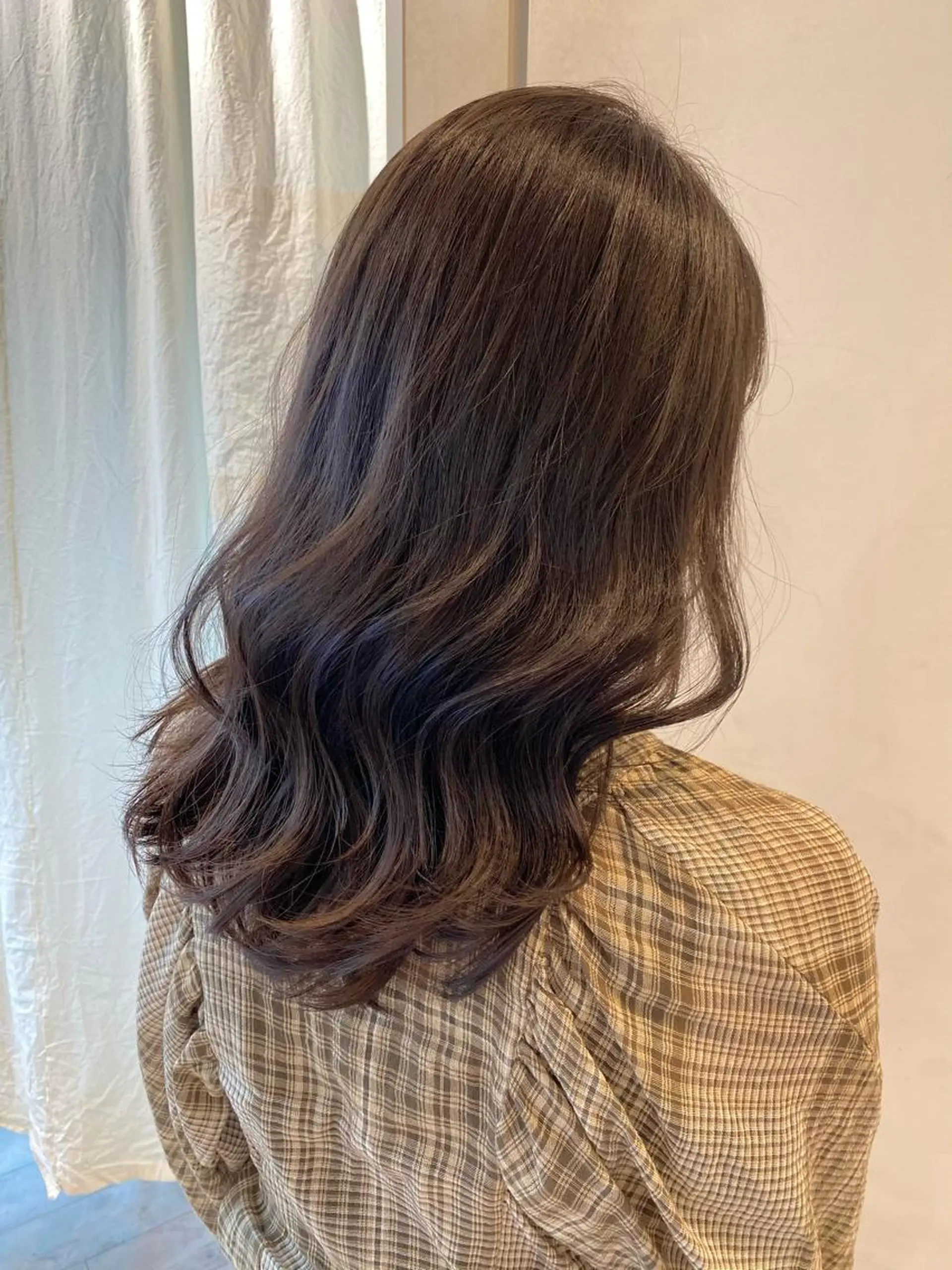 セミロング カラー On所属・顔まわりカット🌟 くびれヘア/寺門遥輝のヘアスタイル