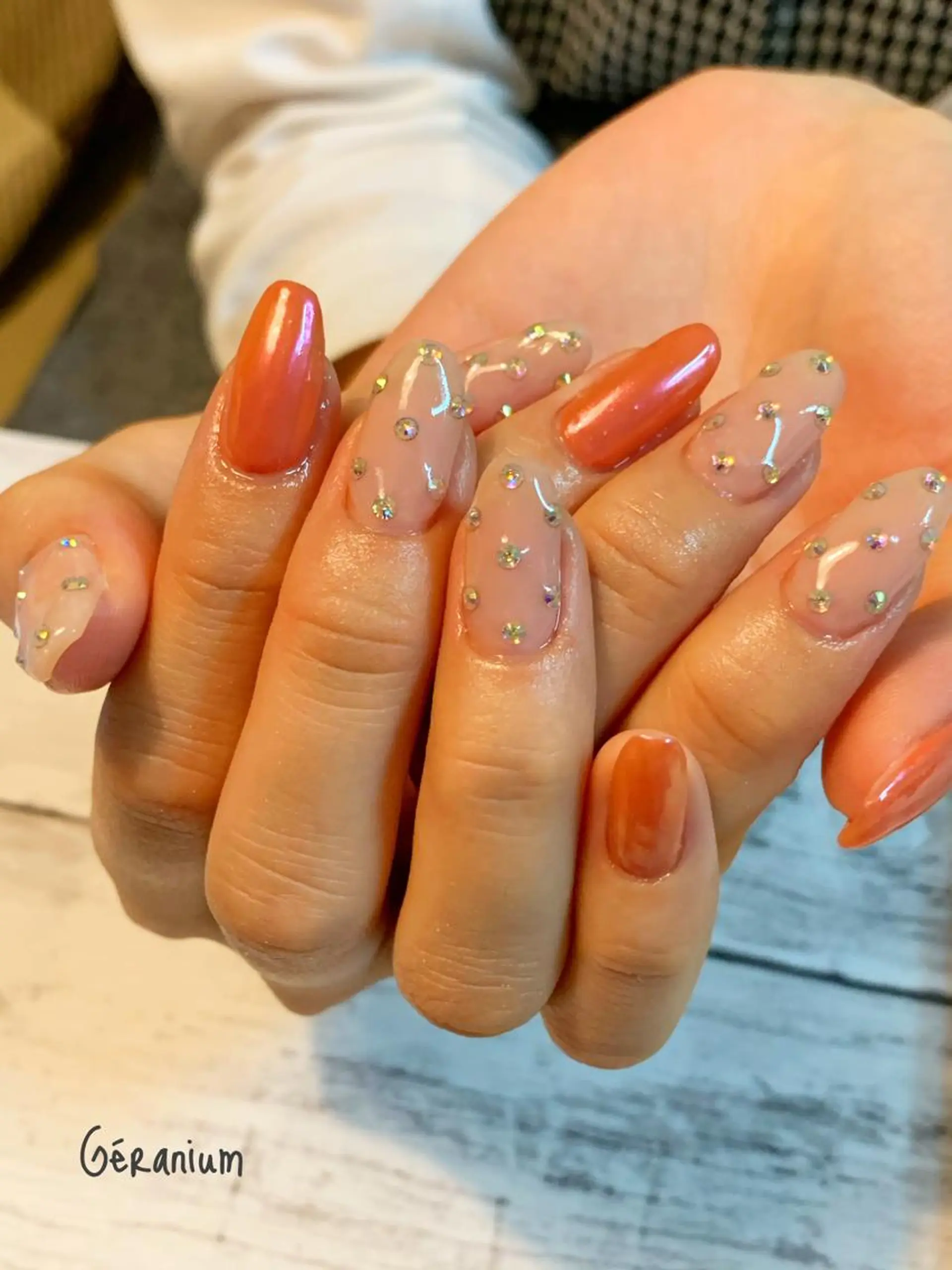 ネイル ハンドネイル フットネイル GéRanium Harukaのネイルデザイン