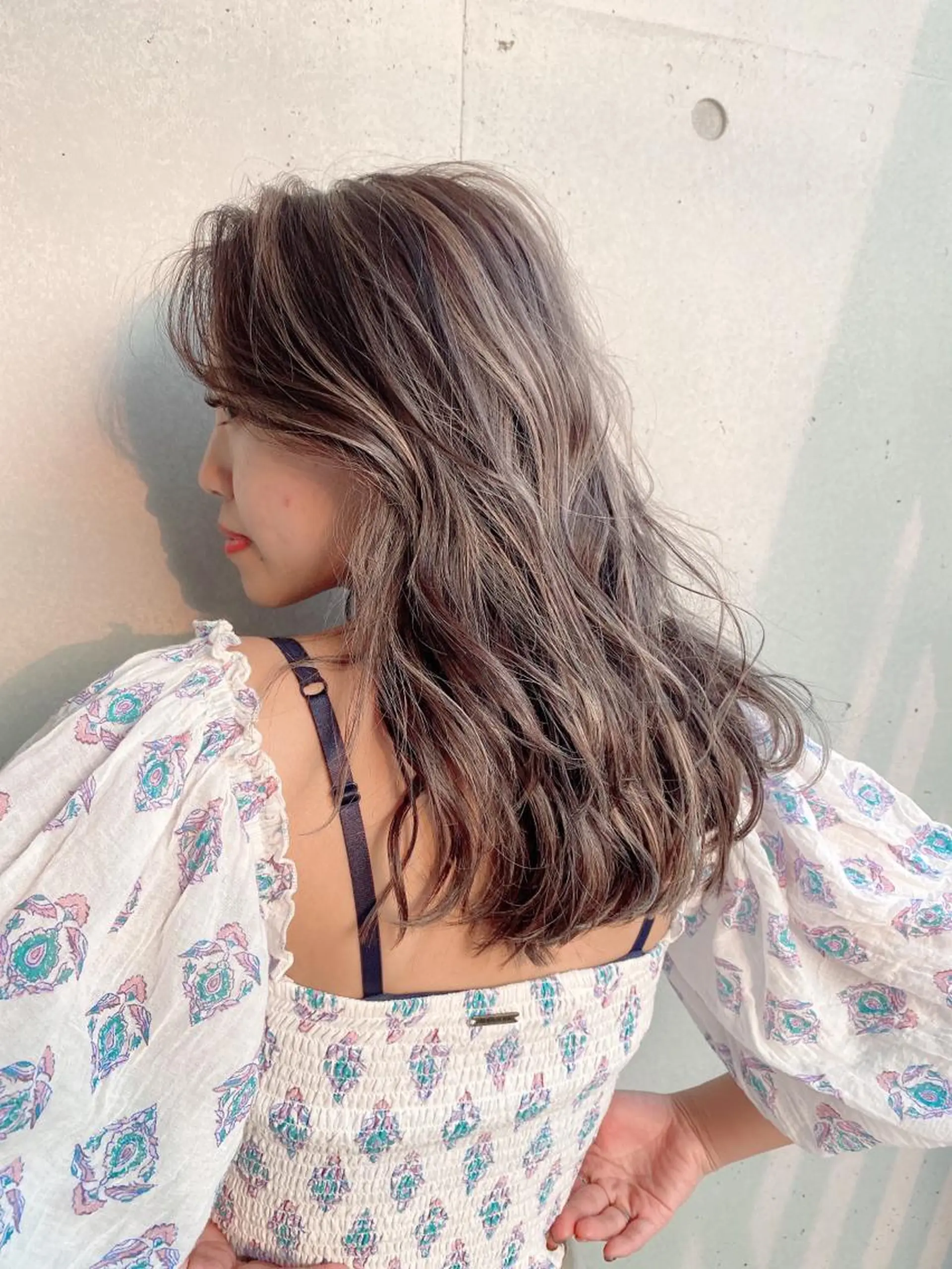 ロング カラー ハイライトカラー ハイライト 似合わせカット ヘアカラー ma naのヘアスタイル