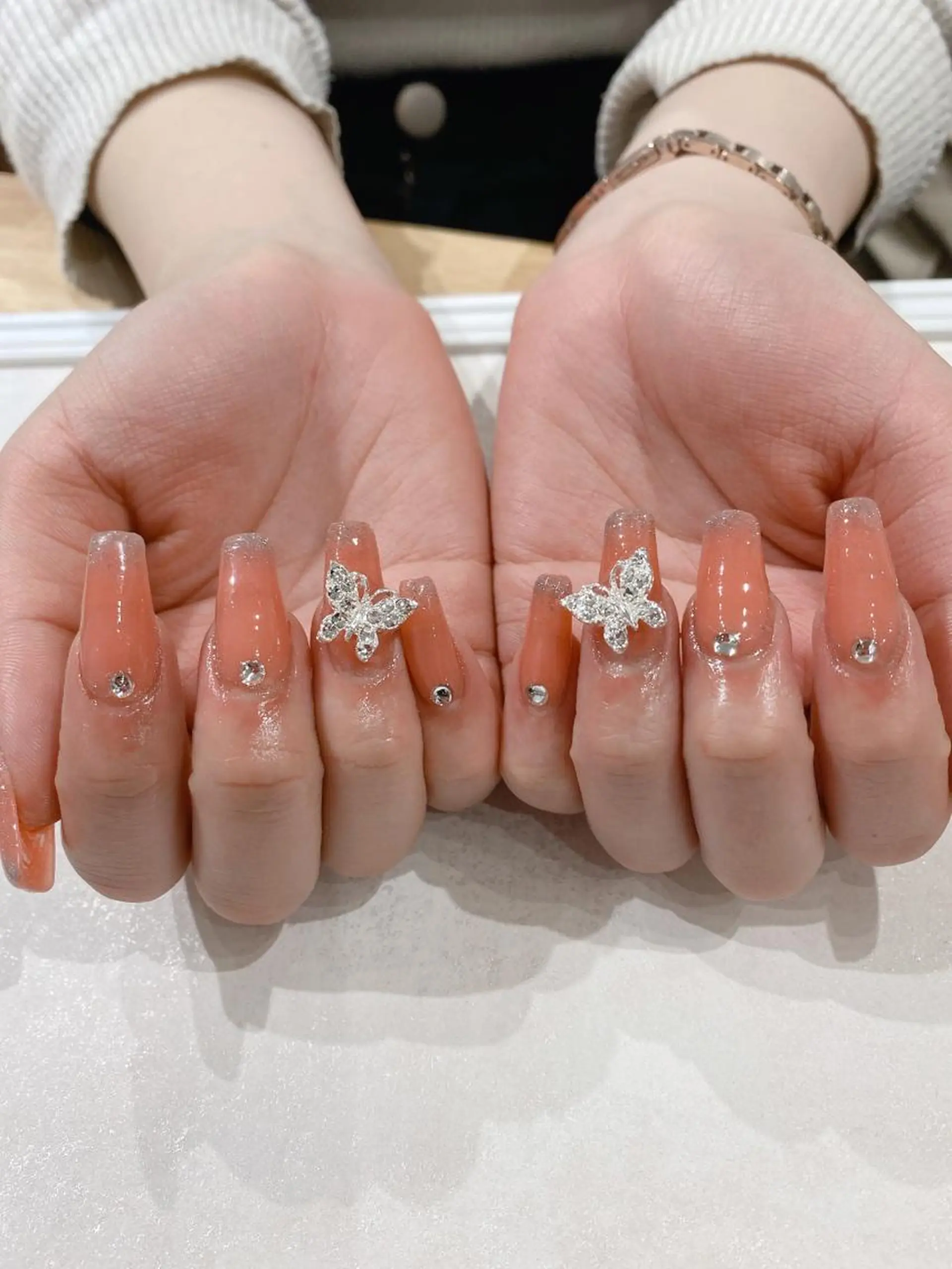 セミロング ハンドネイル JNA認定講師🌸 RIEのネイルデザイン