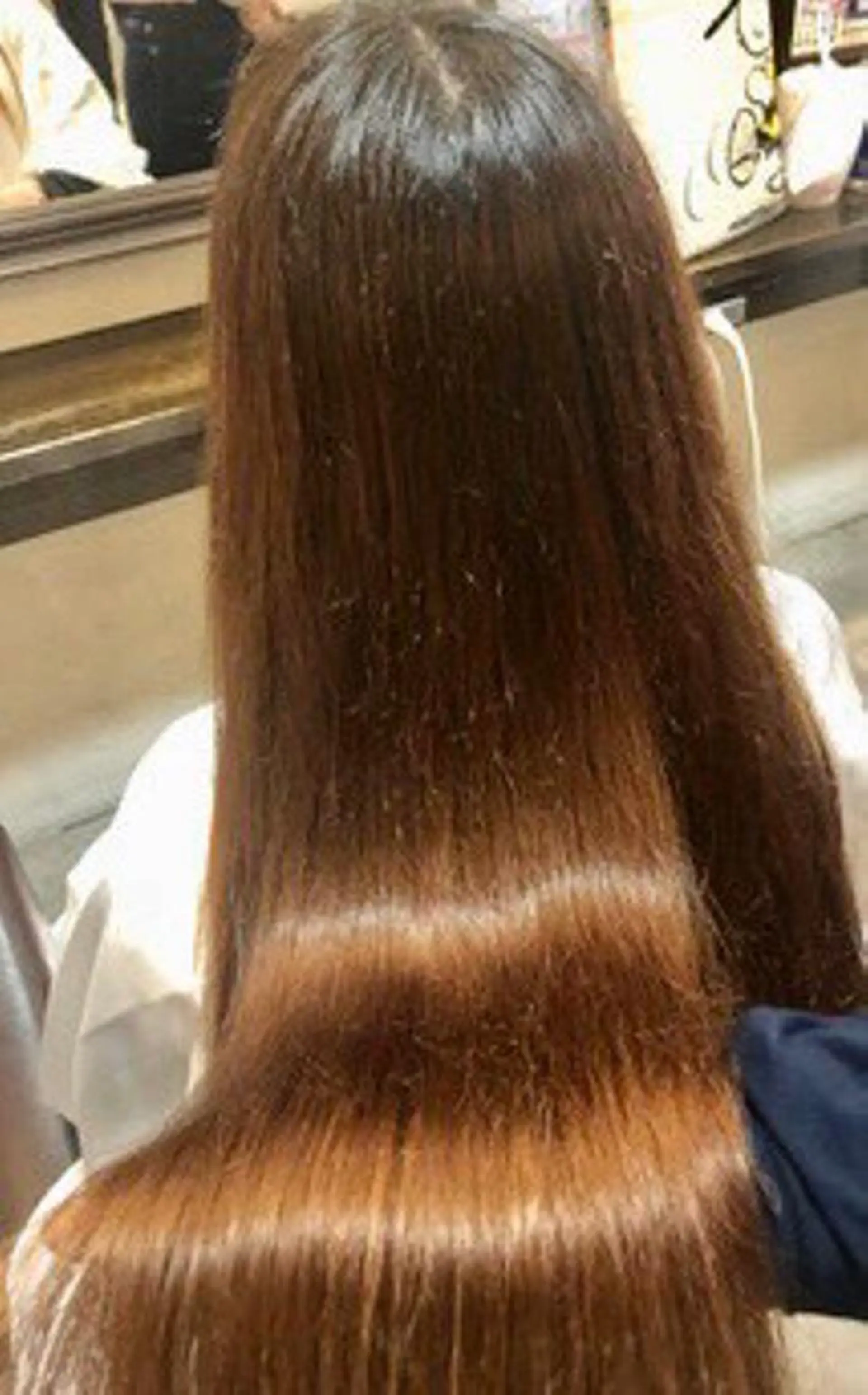 ロング 縮毛矯正 ambiance 茨木所属・中野 優子のマツエク・マツパデザイン