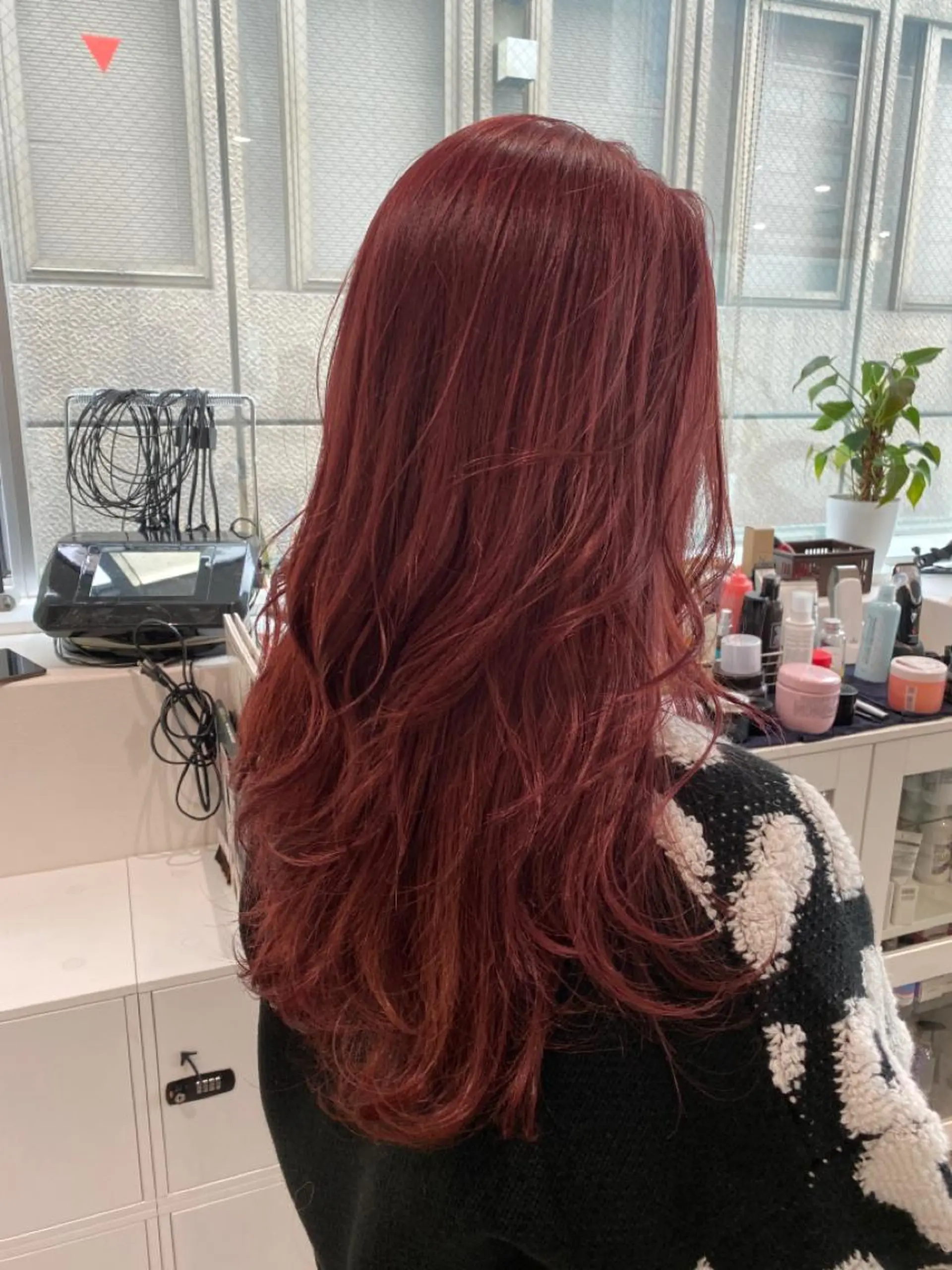 ミディアム カラー レッドカラー ヘアカラー JIL BLAN 京都のヘアスタイル