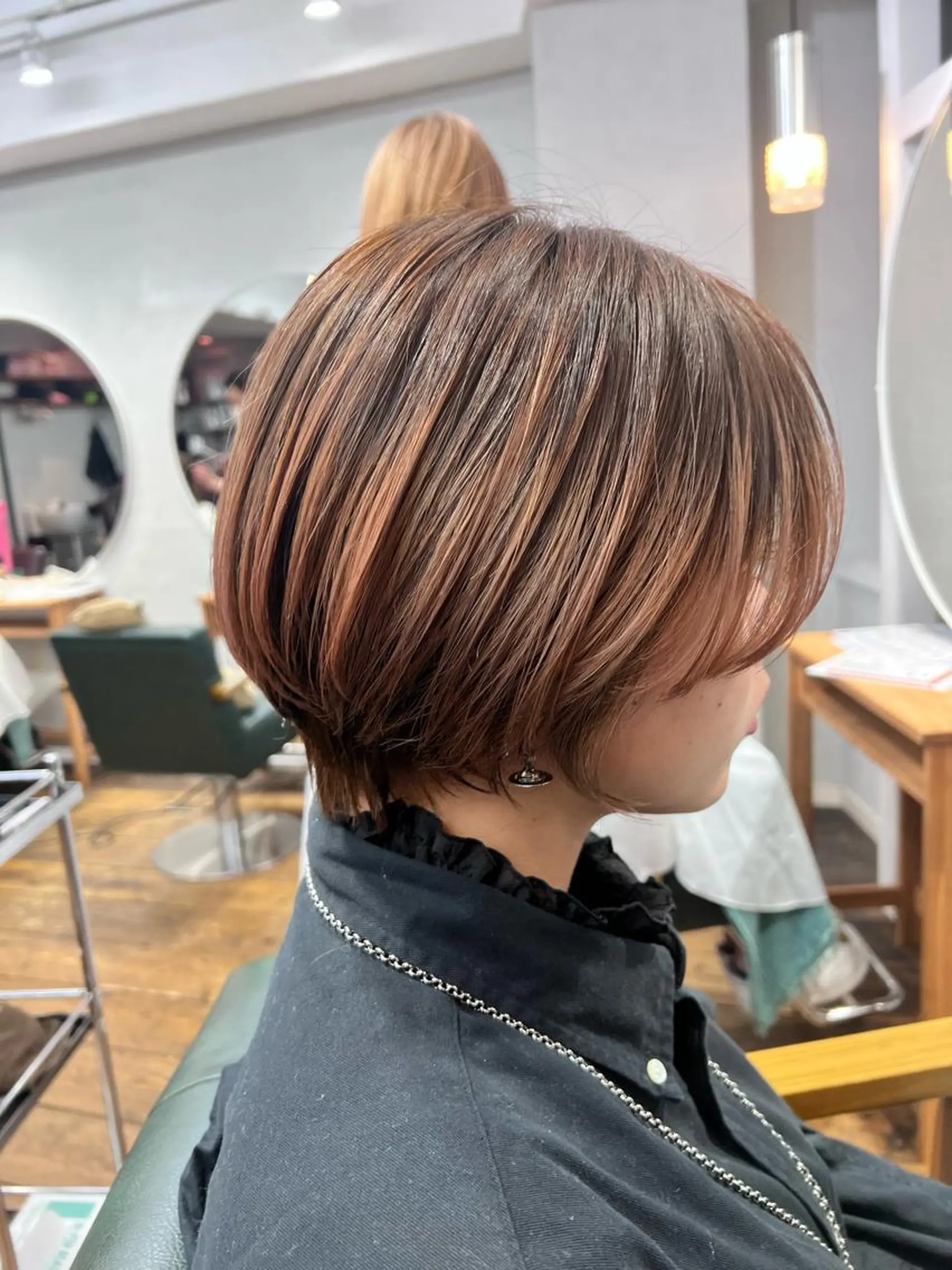 ショート カラー 髪質改善/縮毛矯正/ 超高濃度水素ケアのヘアスタイル