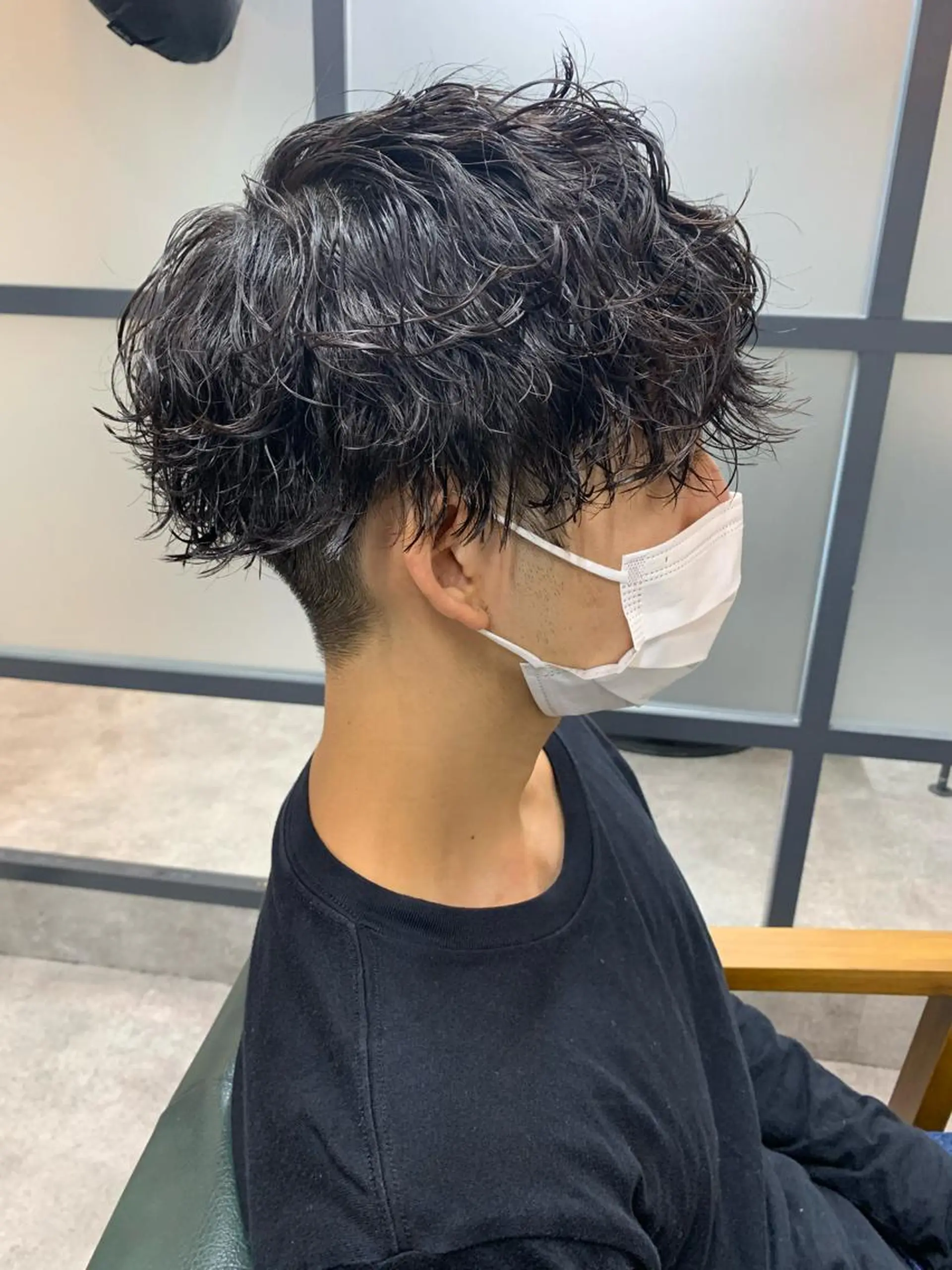 ショート パーマ メンズ カット パーマ 【S.BROOM】 店長　西川徹のヘアスタイル