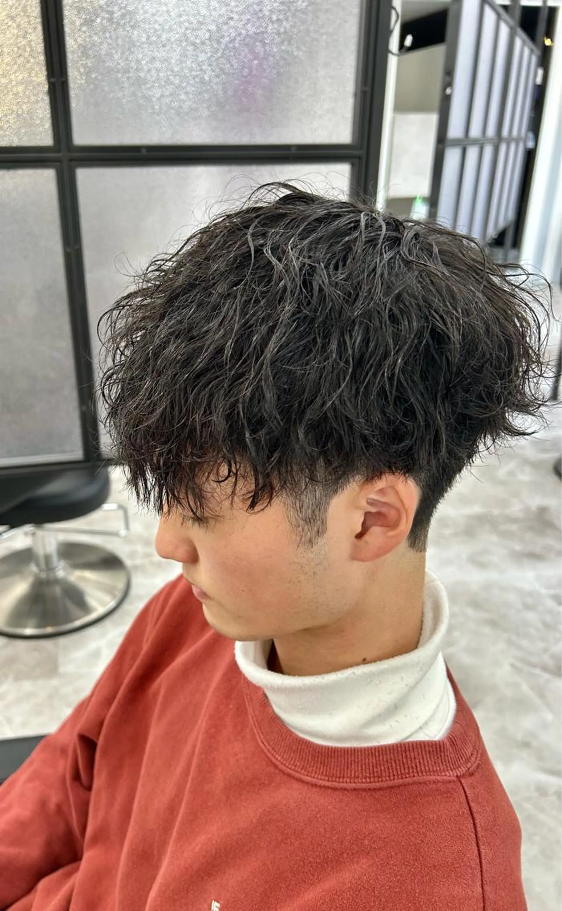 メンズ カット パーマ ✨パーマ×ハイトーン Futo✨のヘアスタイル