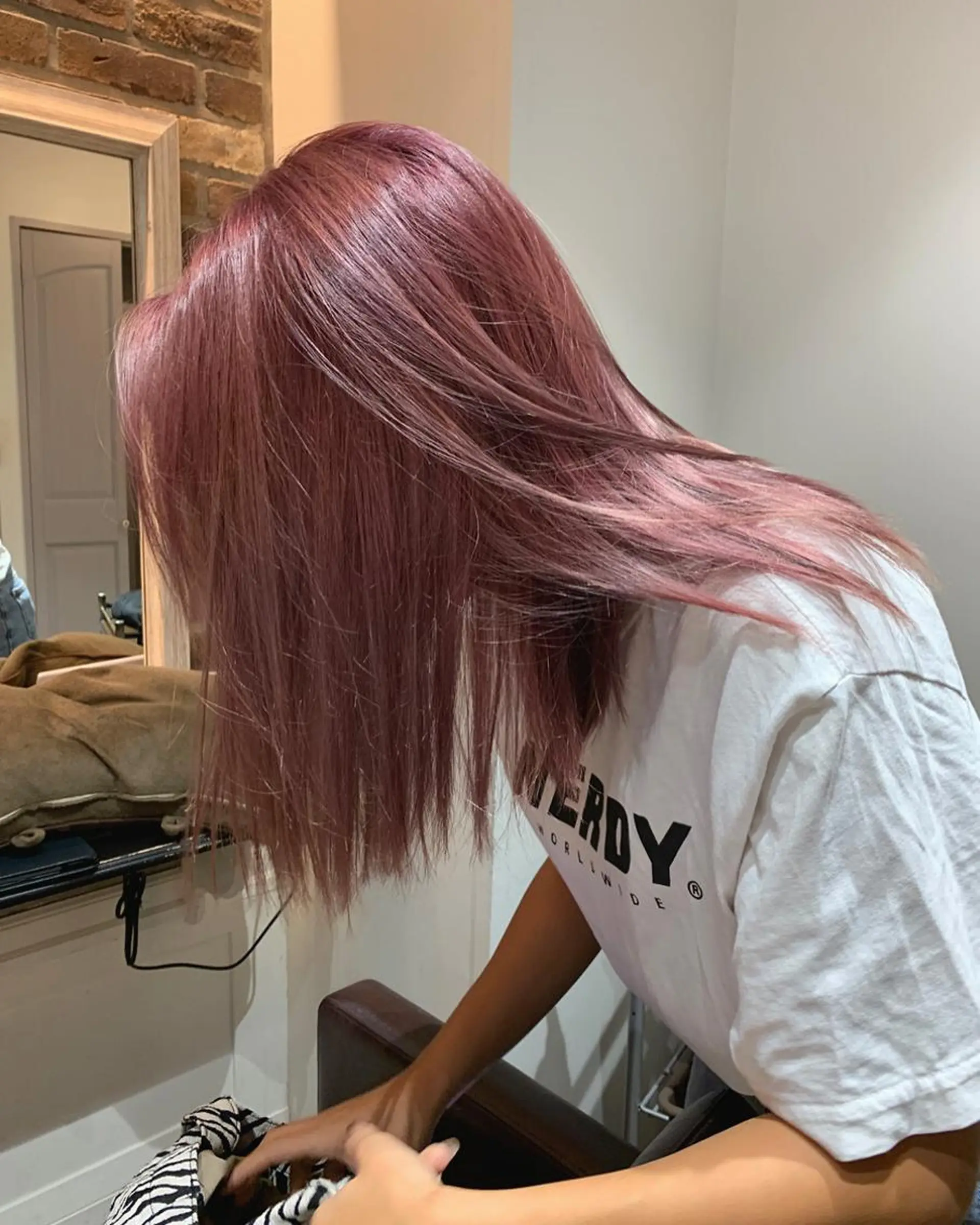 ミディアム カラー カット ヘアカラー トリートメント tasty priv ate gardenのヘアスタイル