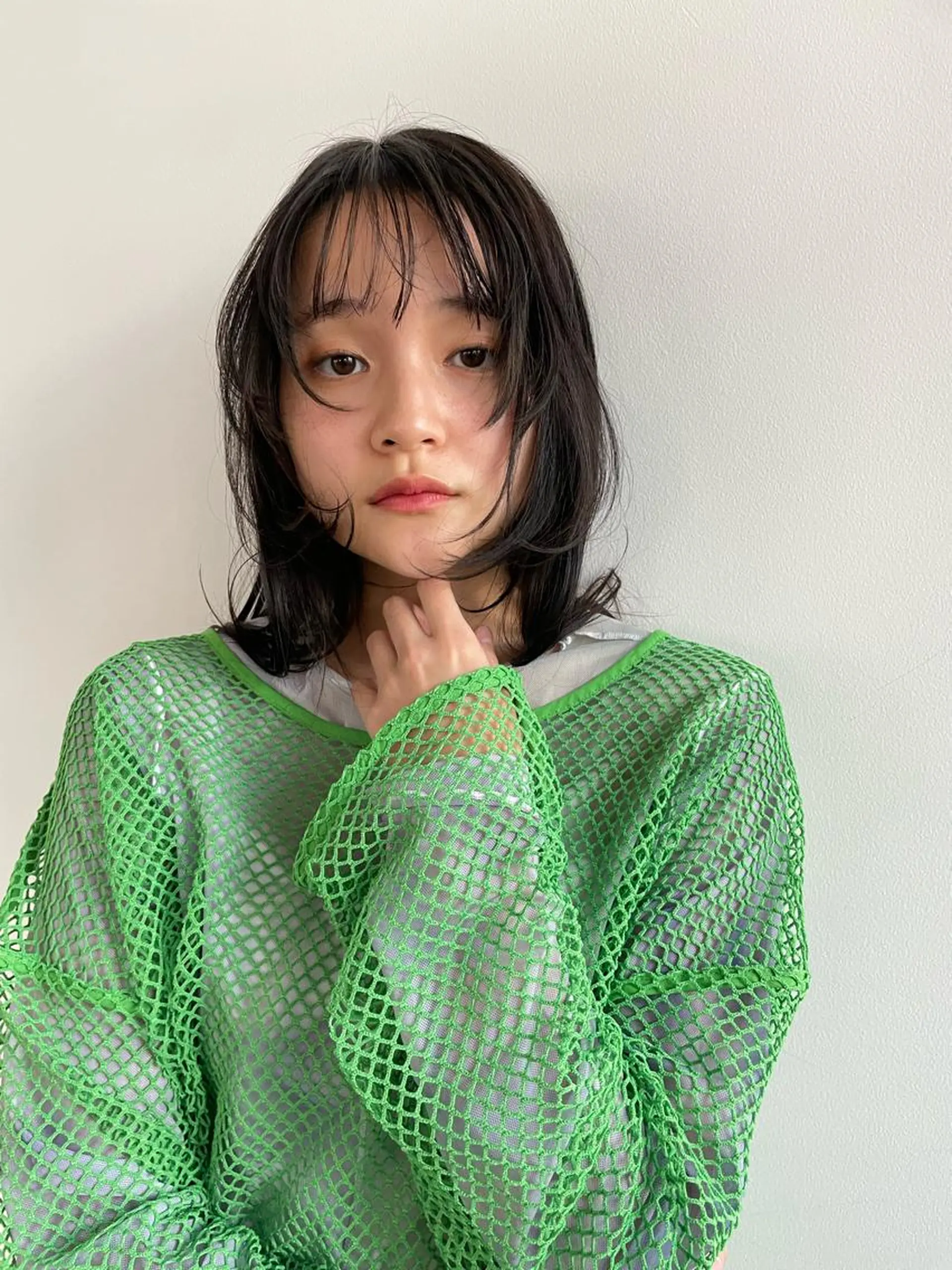 セミロング 顔まわりレイヤー レイヤーカット ボブ/レイヤー /河内温太のヘアスタイル