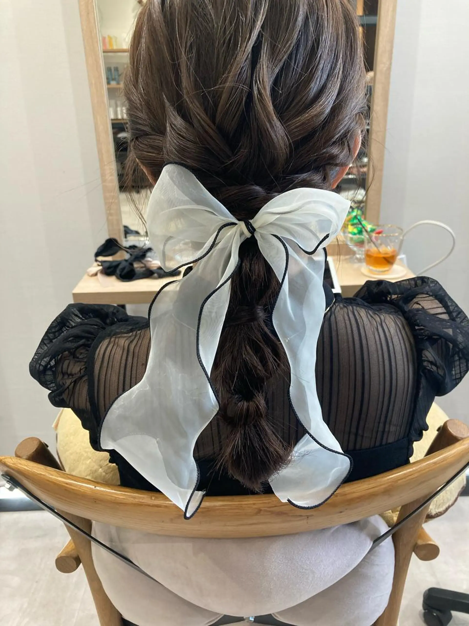 ミディアム ヘアセット ✨色持ちの良い艶 カラー✨蟹江真世のヘアスタイル