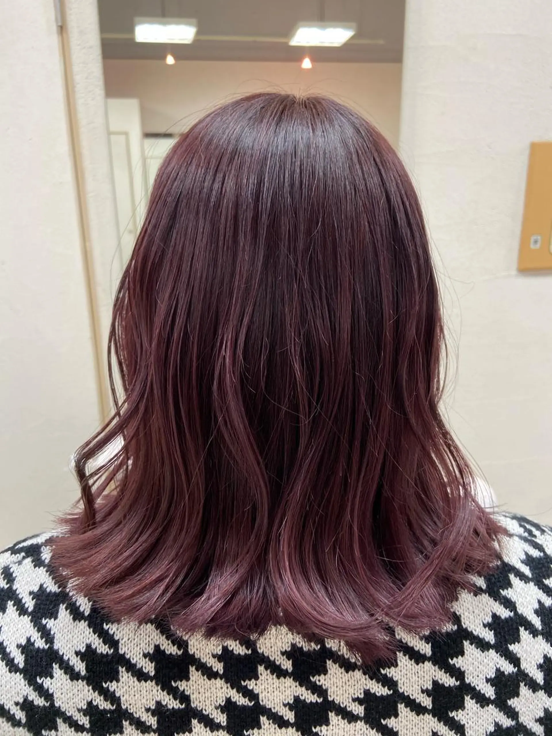 ミディアム カラー ブリーチ レッドカラー カット ヘアカラー トリートメント 菊地 美憂のヘアスタイル