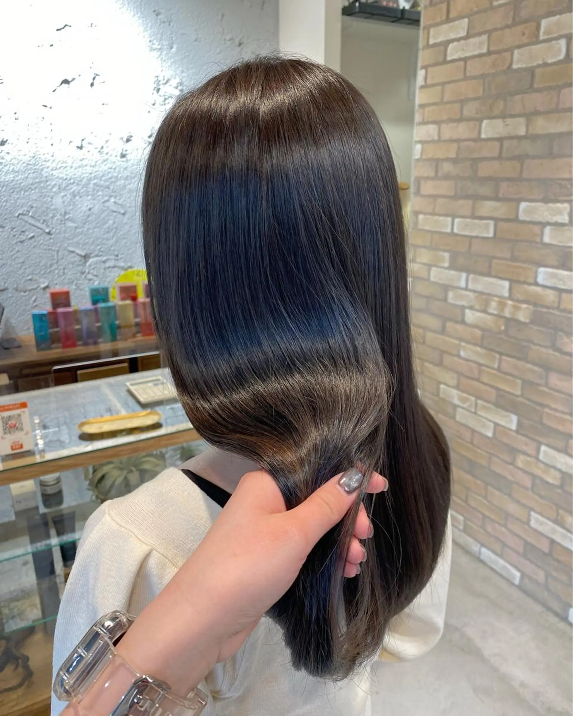 ロング カラー グレージュ 透明感/レイヤー カット🎀マコのヘアスタイル