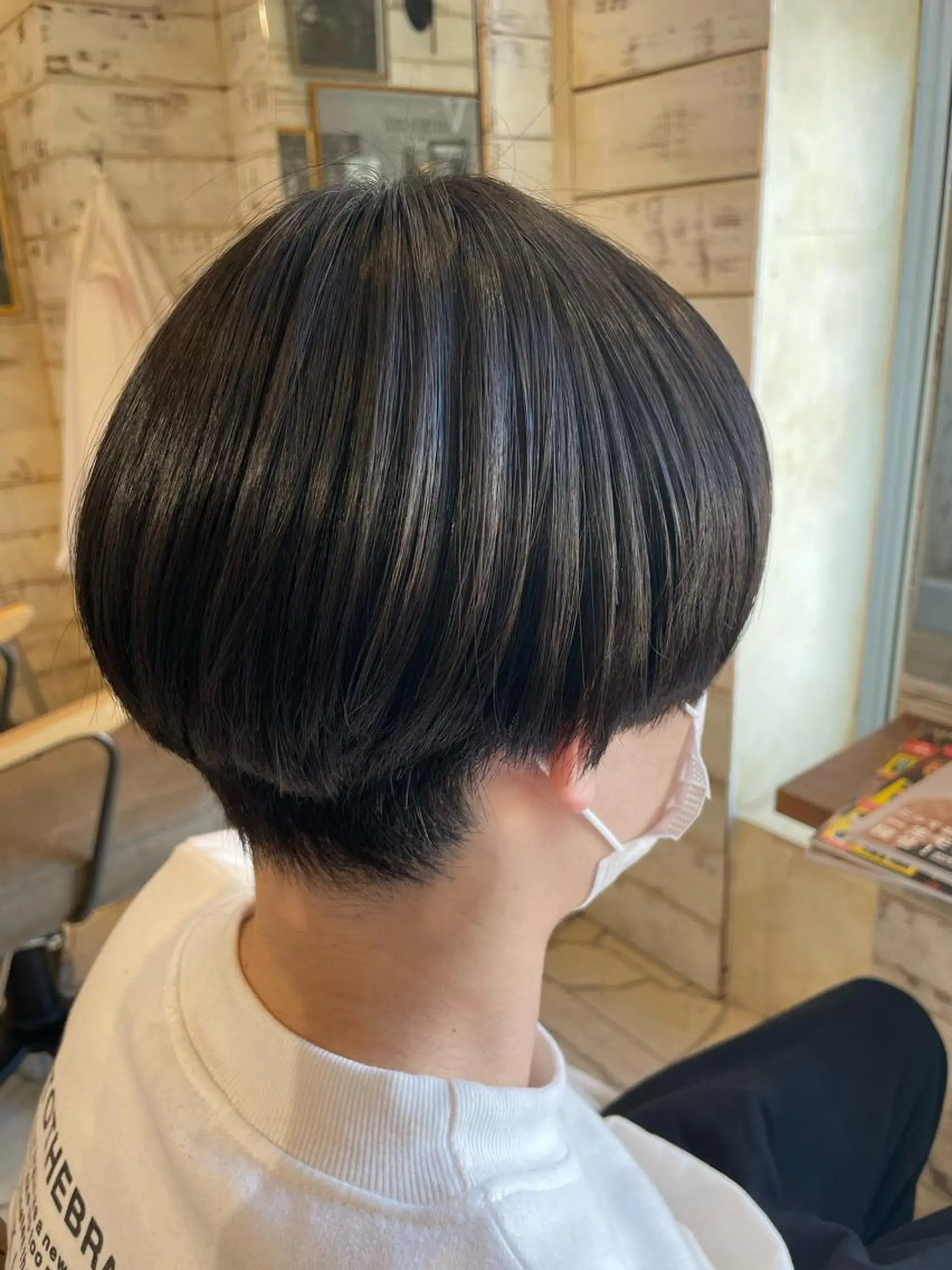 ショート パーマ 縮毛矯正 スリールヘアー所属・🖤nako/艶髪/ 透明感カラー🖤のヘアスタイル