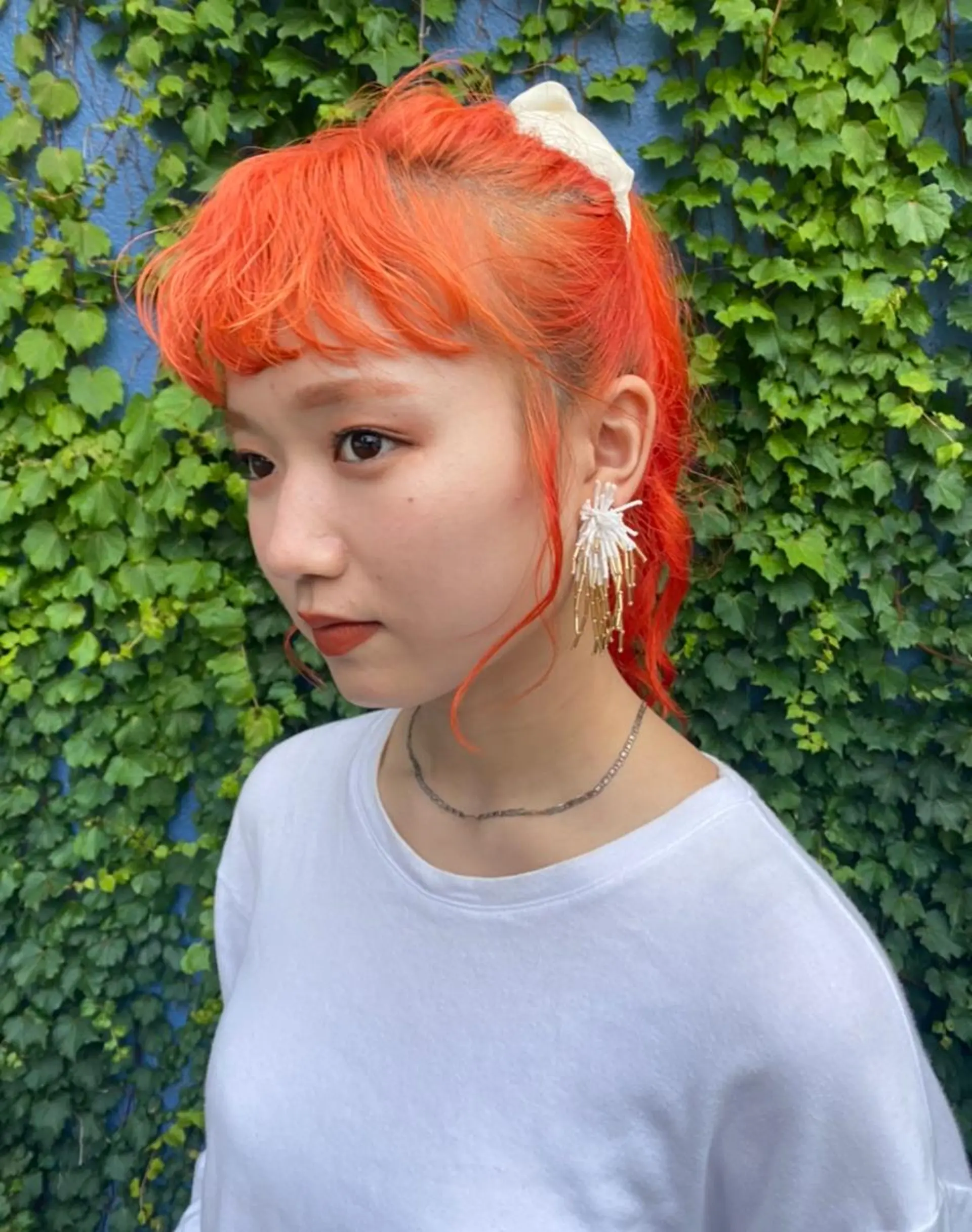 ロング カラー オレンジ ヘアカラー Yahiko ハイトーンのヘアスタイル