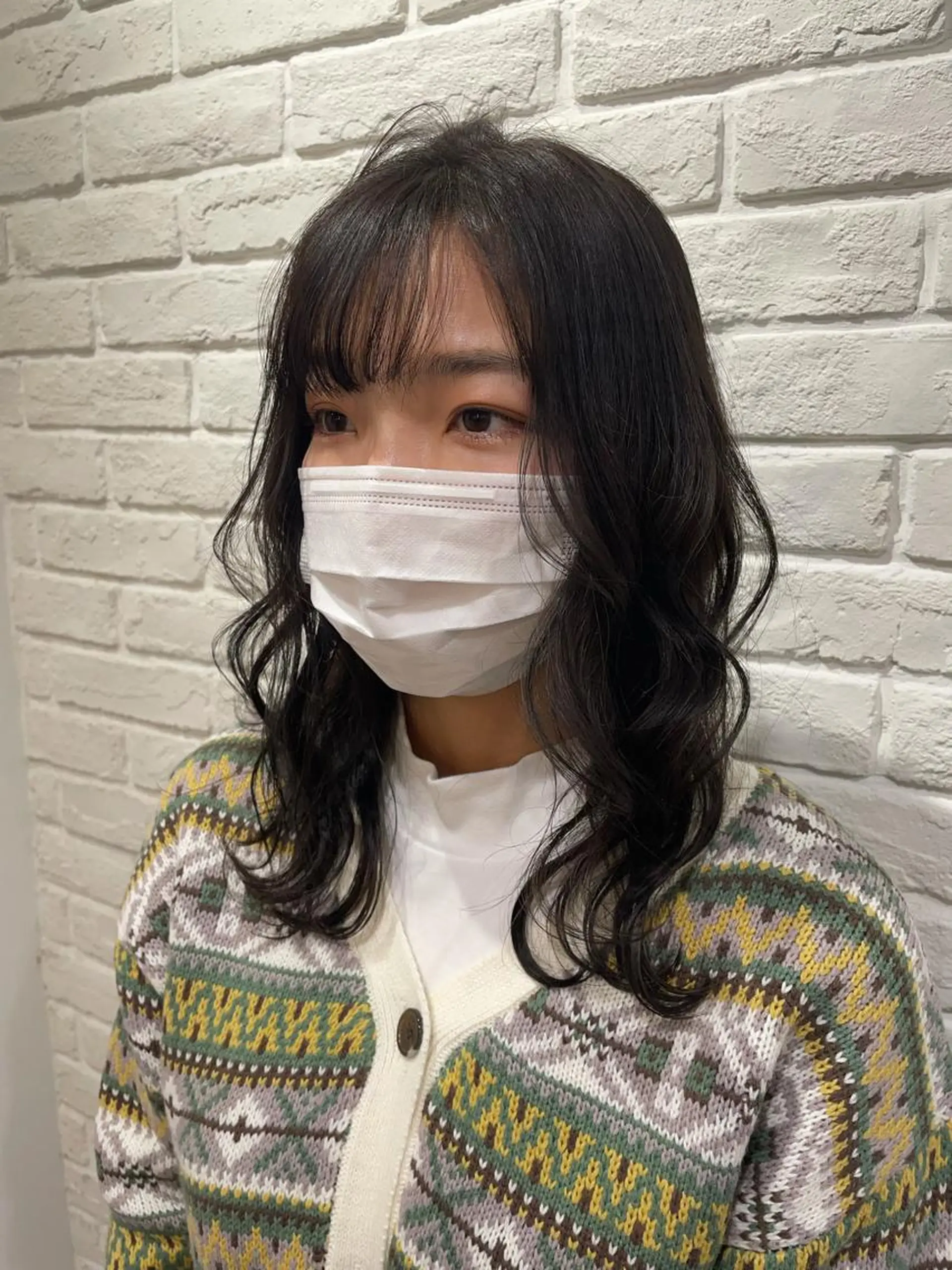 ミディアム カラー パーマ ヘアアレンジ メンズ キッズ ネイル マツエク・マツパ アイブロウ belta.🌱 安藝夏花🌻のヘアスタイル