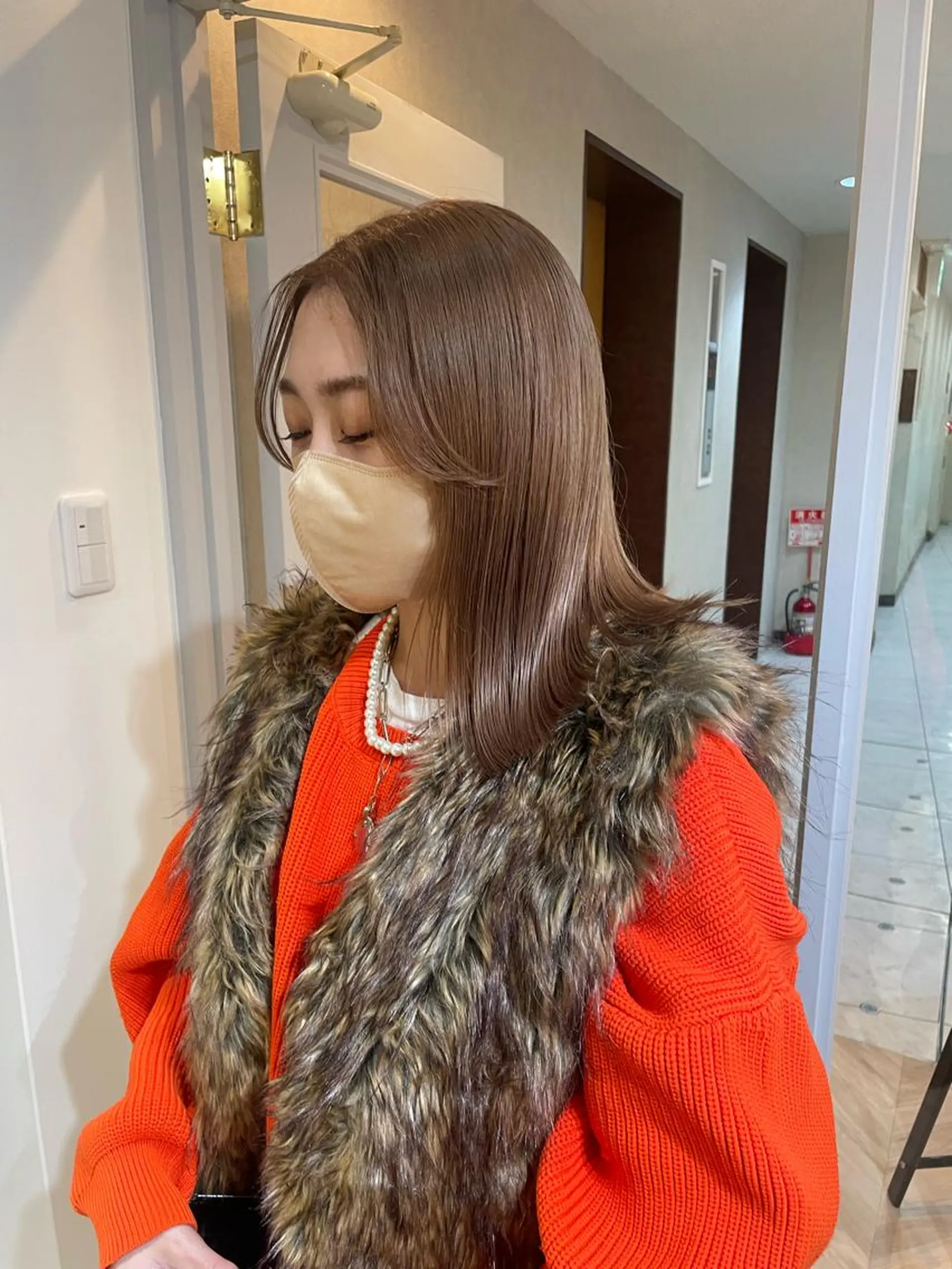 ミディアム yohaku misakiのヘアスタイル