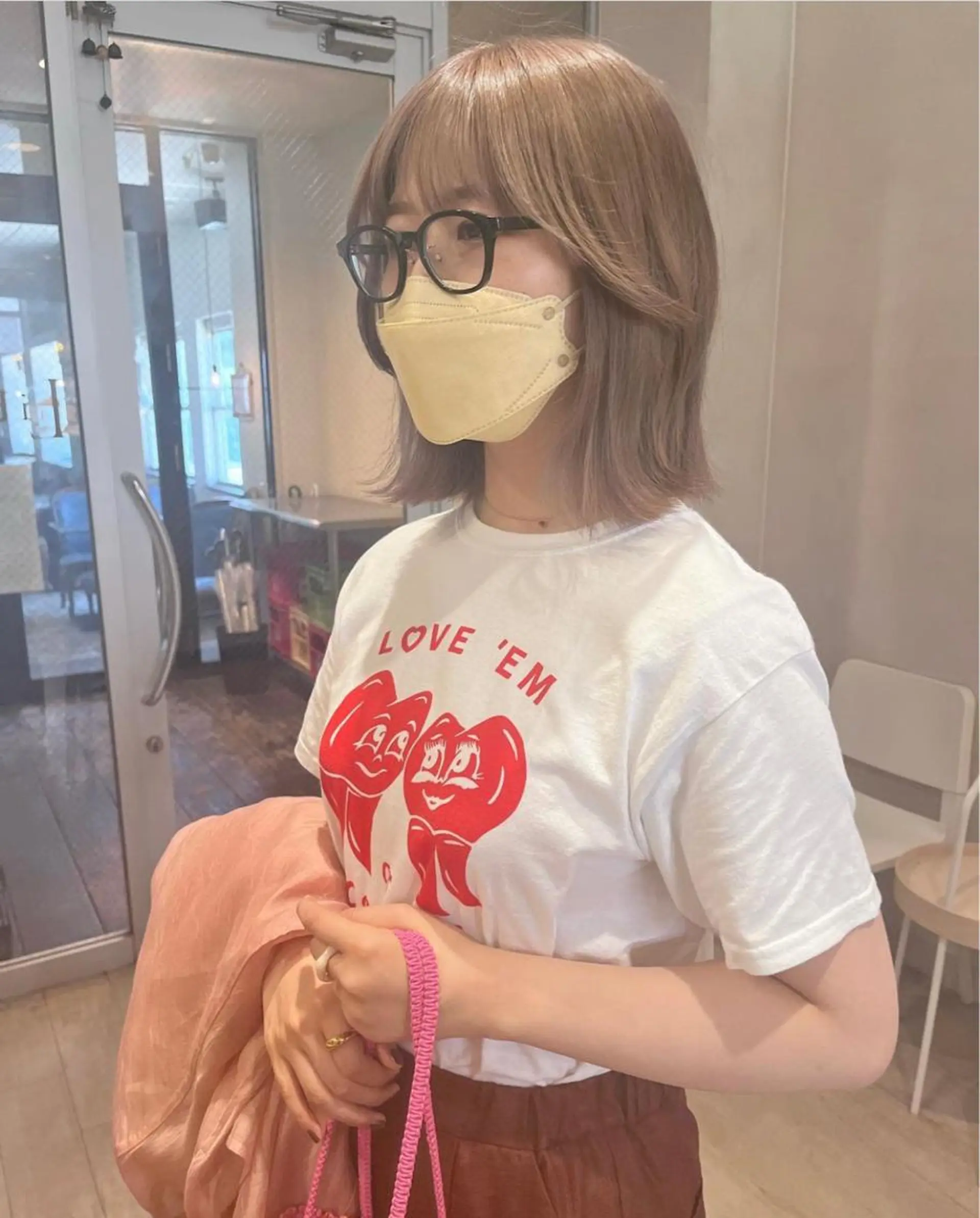 ミディアム カラー nakahara madokaのヘアスタイル