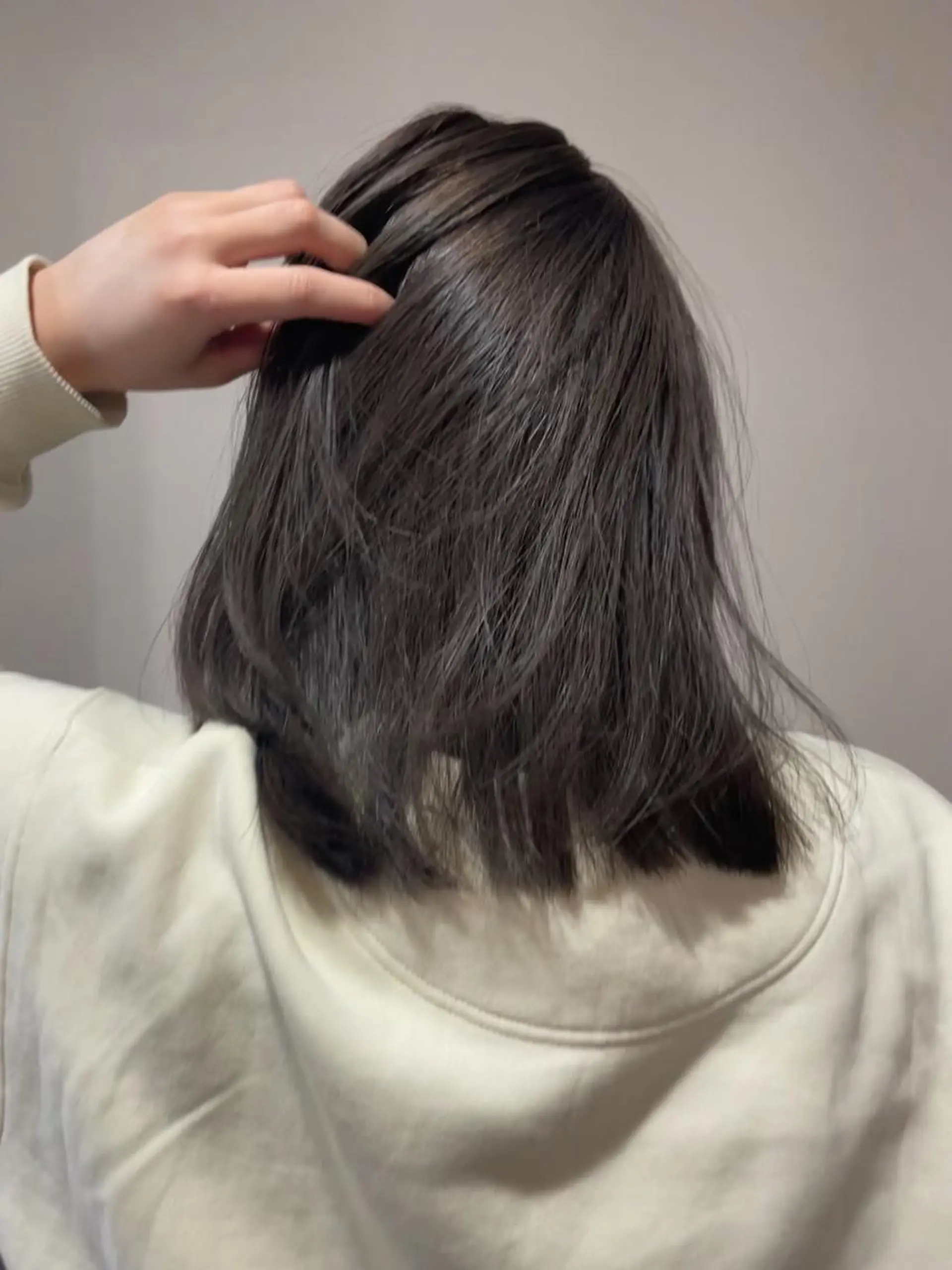セミロング カット AUBE HAIR tenjin【オーブヘアーテンジン】所属・nene .のヘアスタイル