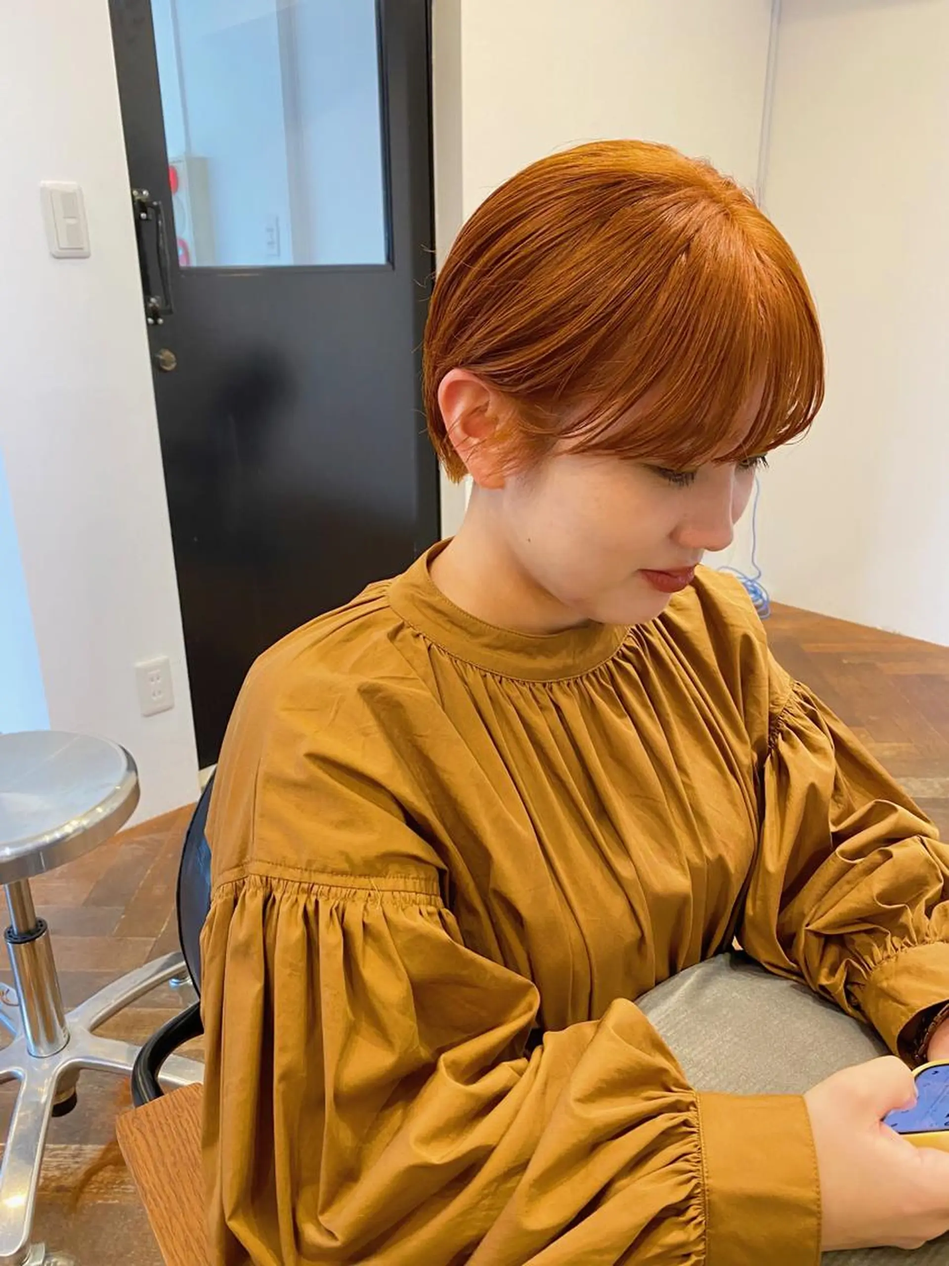 ショート カラー カット ヘアカラー トリートメント salowin三丁目所属・🟩ベージュ/ショー ト/ボブ🟩タカモリのヘアスタイル
