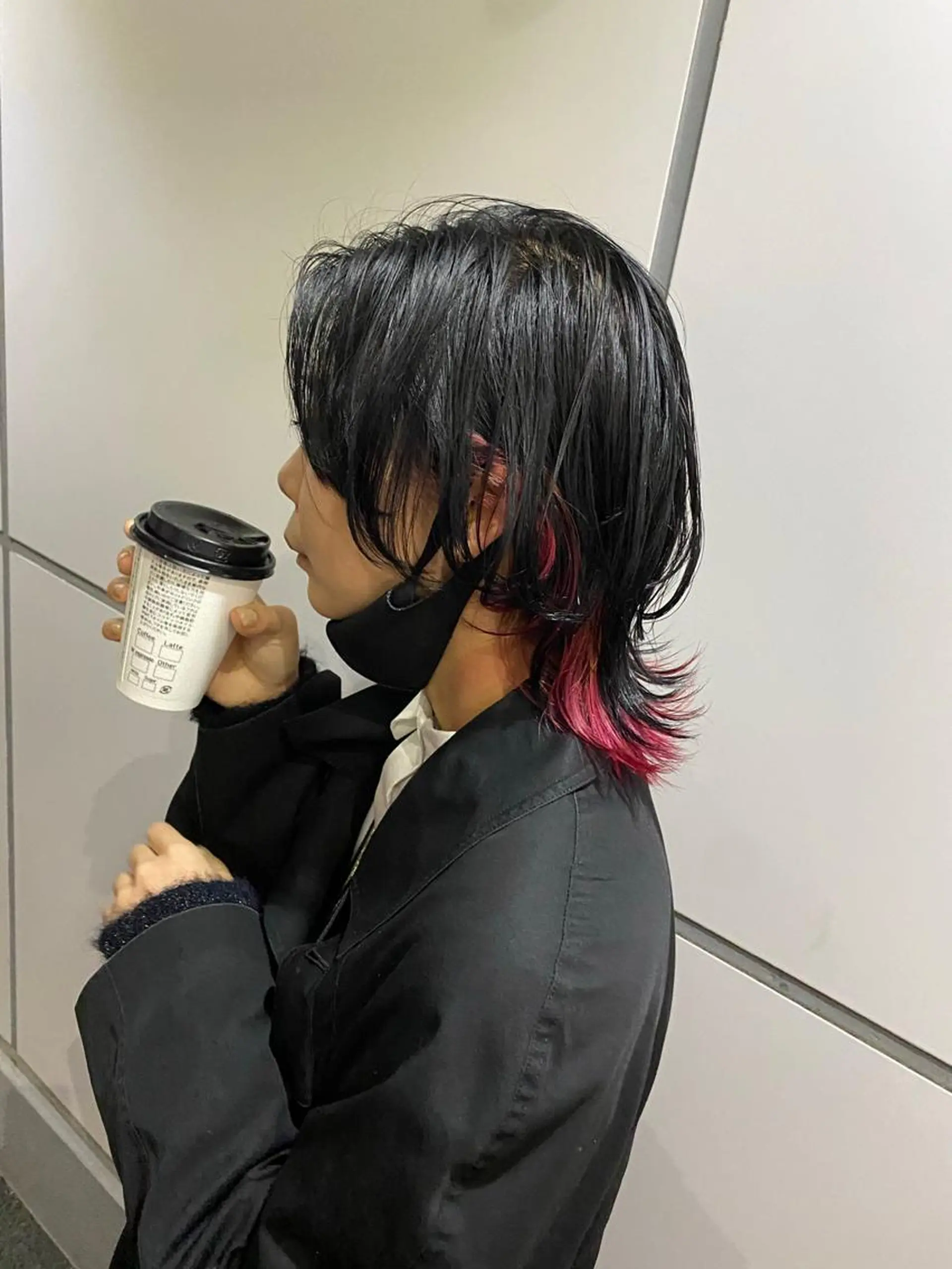 ミディアム カラー ヘアアレンジ カット ヘアカラー 韓国レイヤー 店長　渡部晃輝のヘアスタイル