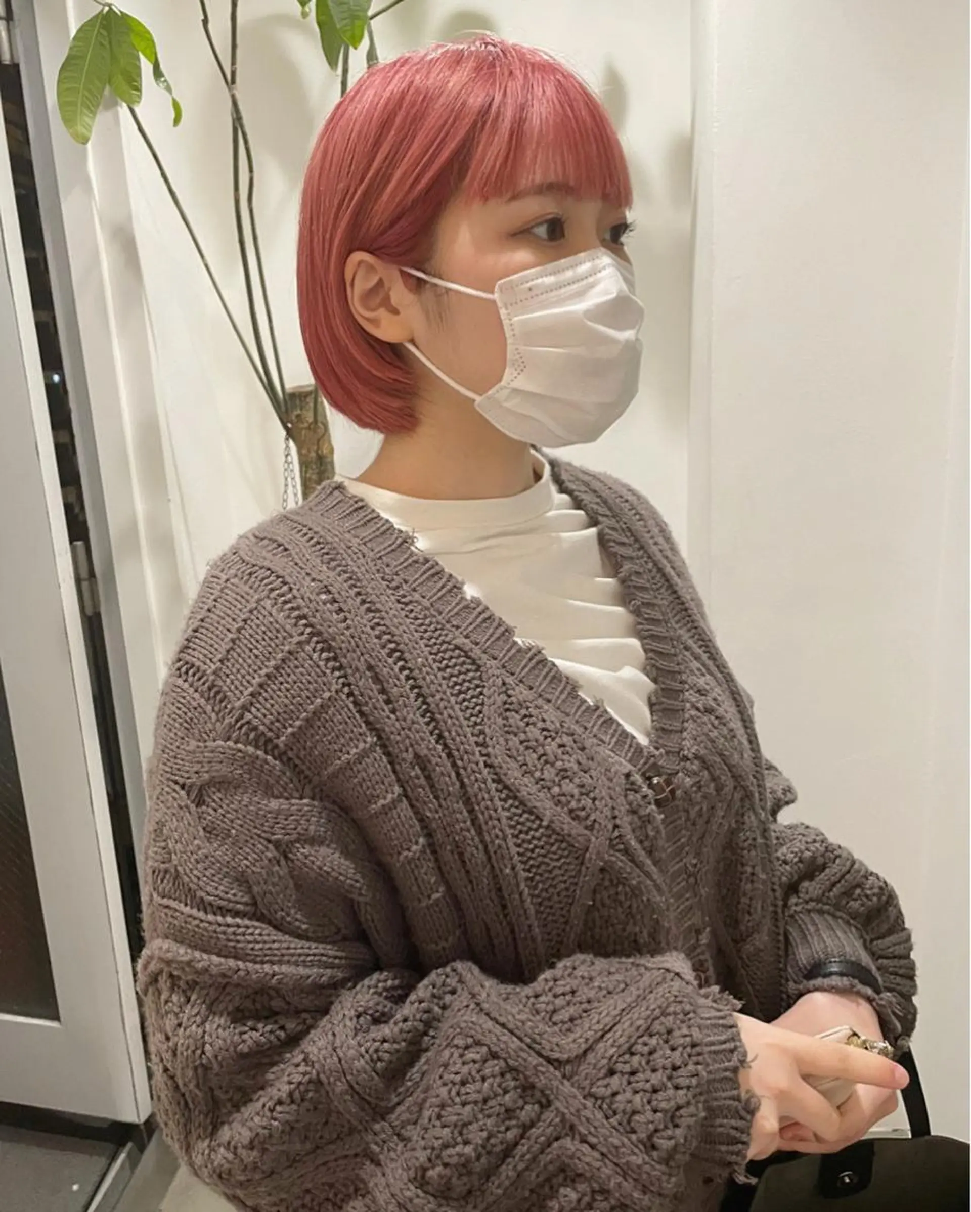 ショート カラー ブルーカラー ピンクカラー ショートヘア カット ヘアカラー トリートメント Loom.所属・村上雅人 ナチュラルモードのヘアスタイル