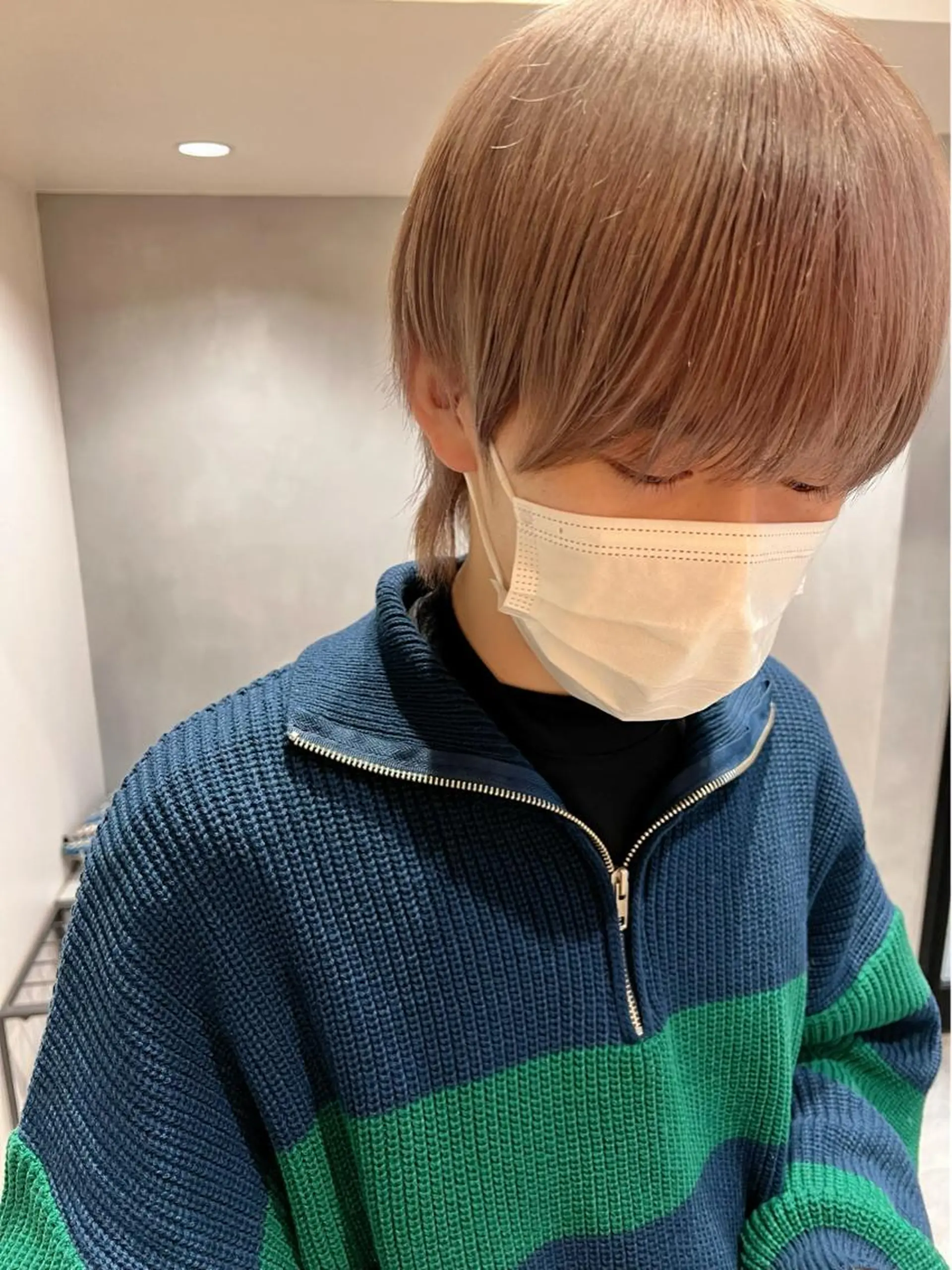 ショート ヘアカラー トリートメント モテ髪🌈細矢 森平のヘアスタイル