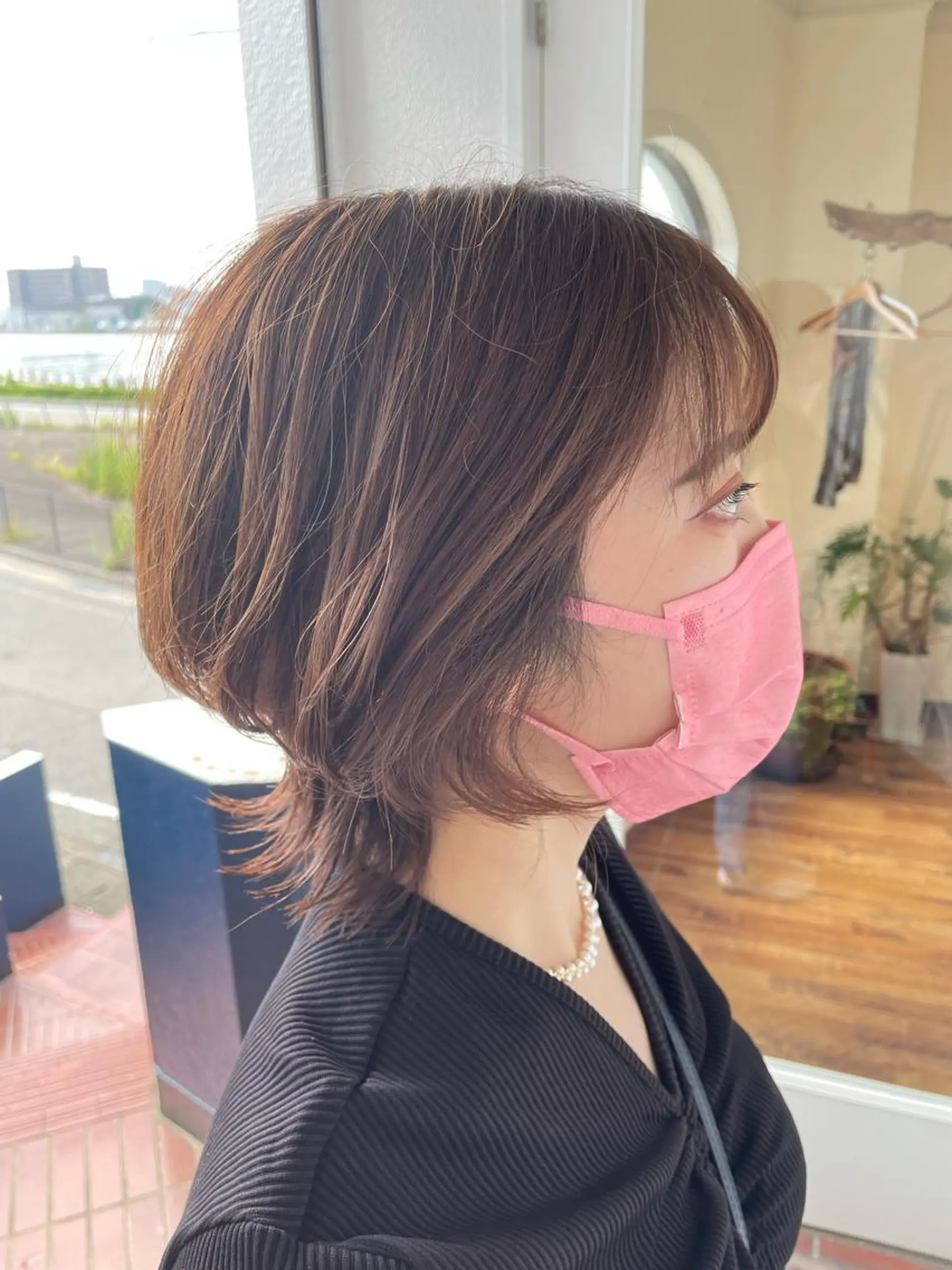 ミディアム ウルフカット 大嶋 宏隆のヘアスタイル