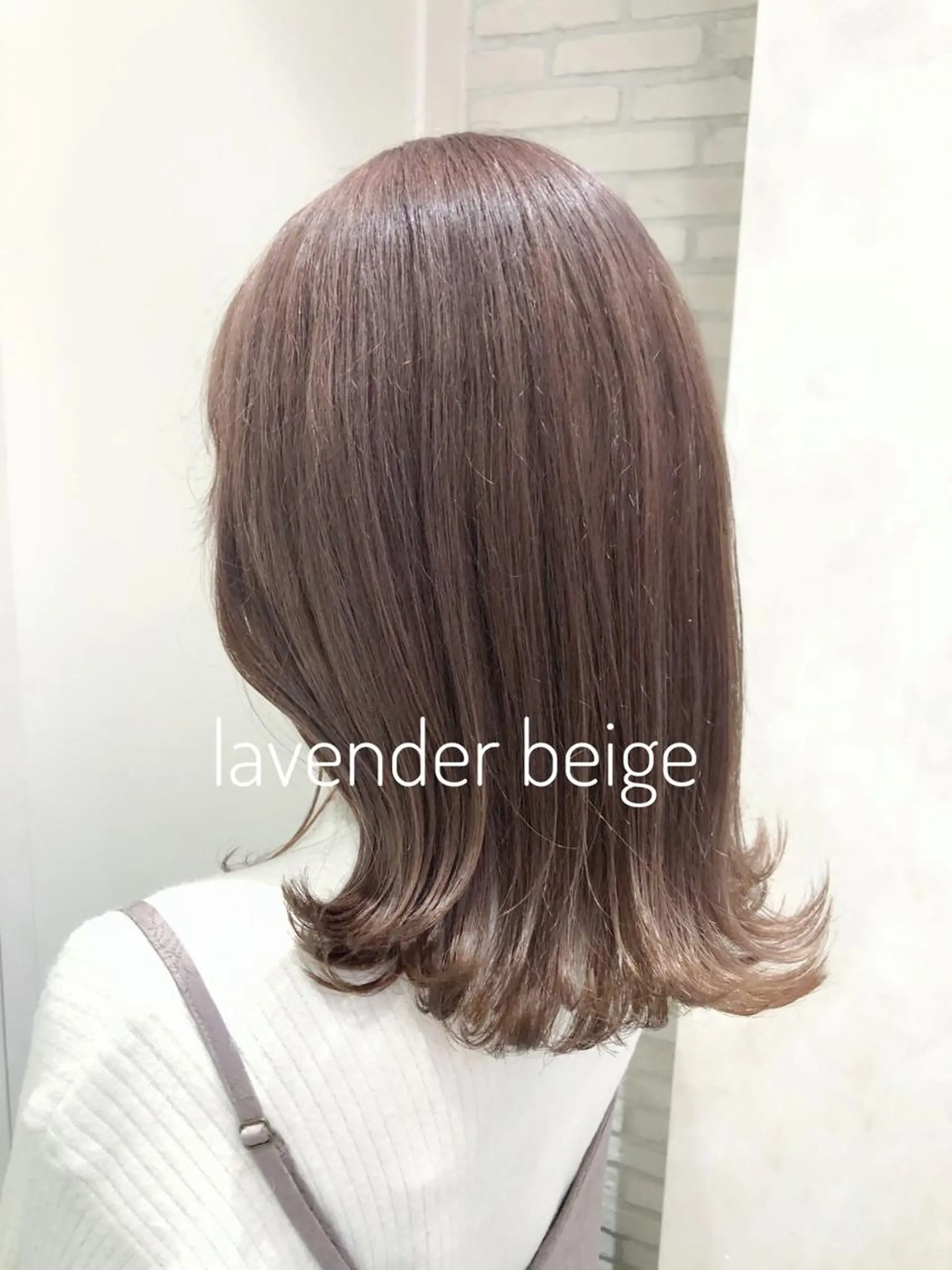 ミディアム カラー ベージュカラー ラベンダーカラー ラベンダーベージュ oggi +KENJE所属・大平 美沙のヘアスタイル