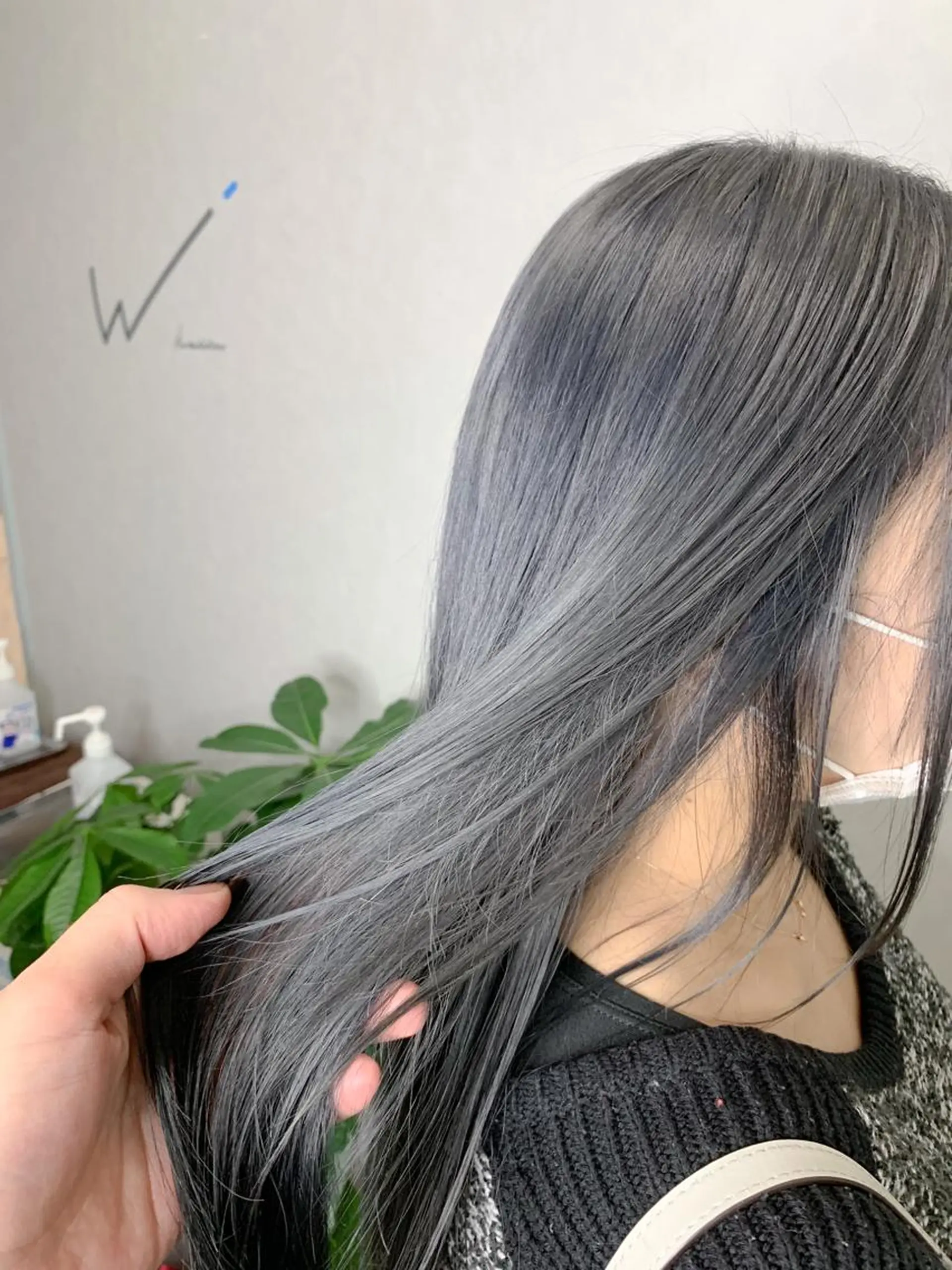 セミロング カラー ダークグレー カット ヘアカラー 🌈 DAIKI 🌈のヘアスタイル