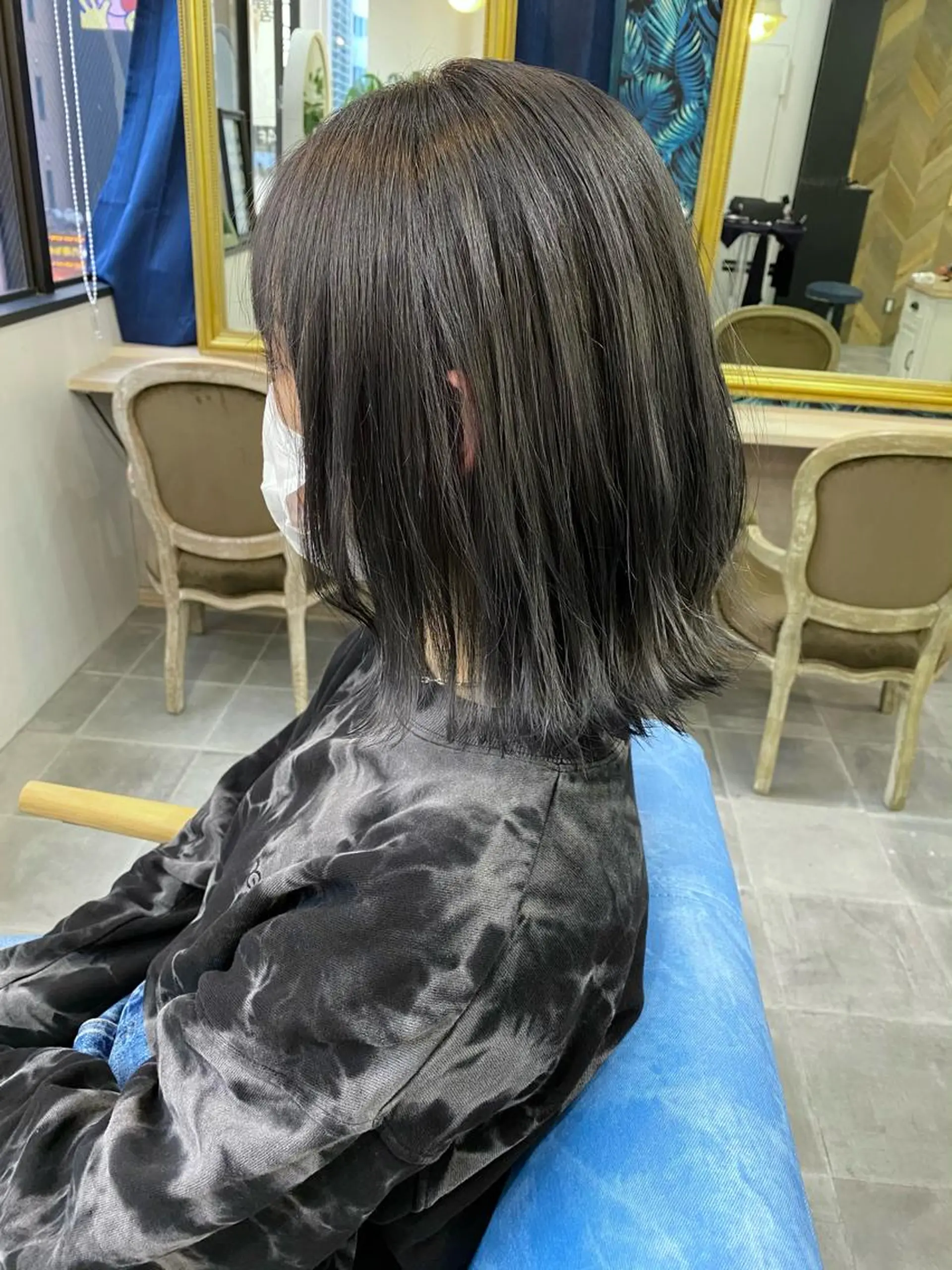 ミディアム SHIAN立川 及川望のヘアスタイル