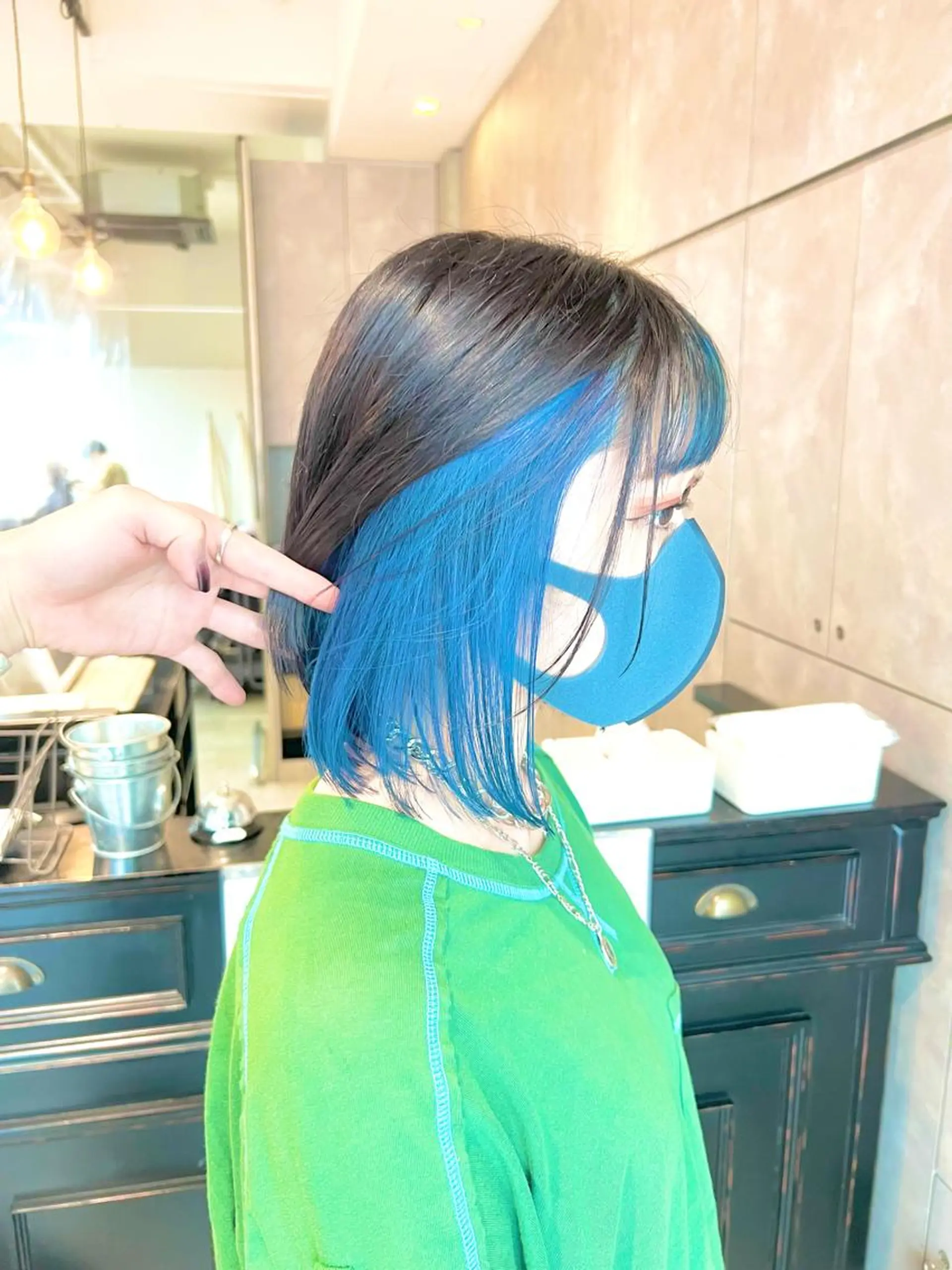 ミディアム カラー 🎀透明感ブリーチ カラー🎀ミズキのヘアスタイル