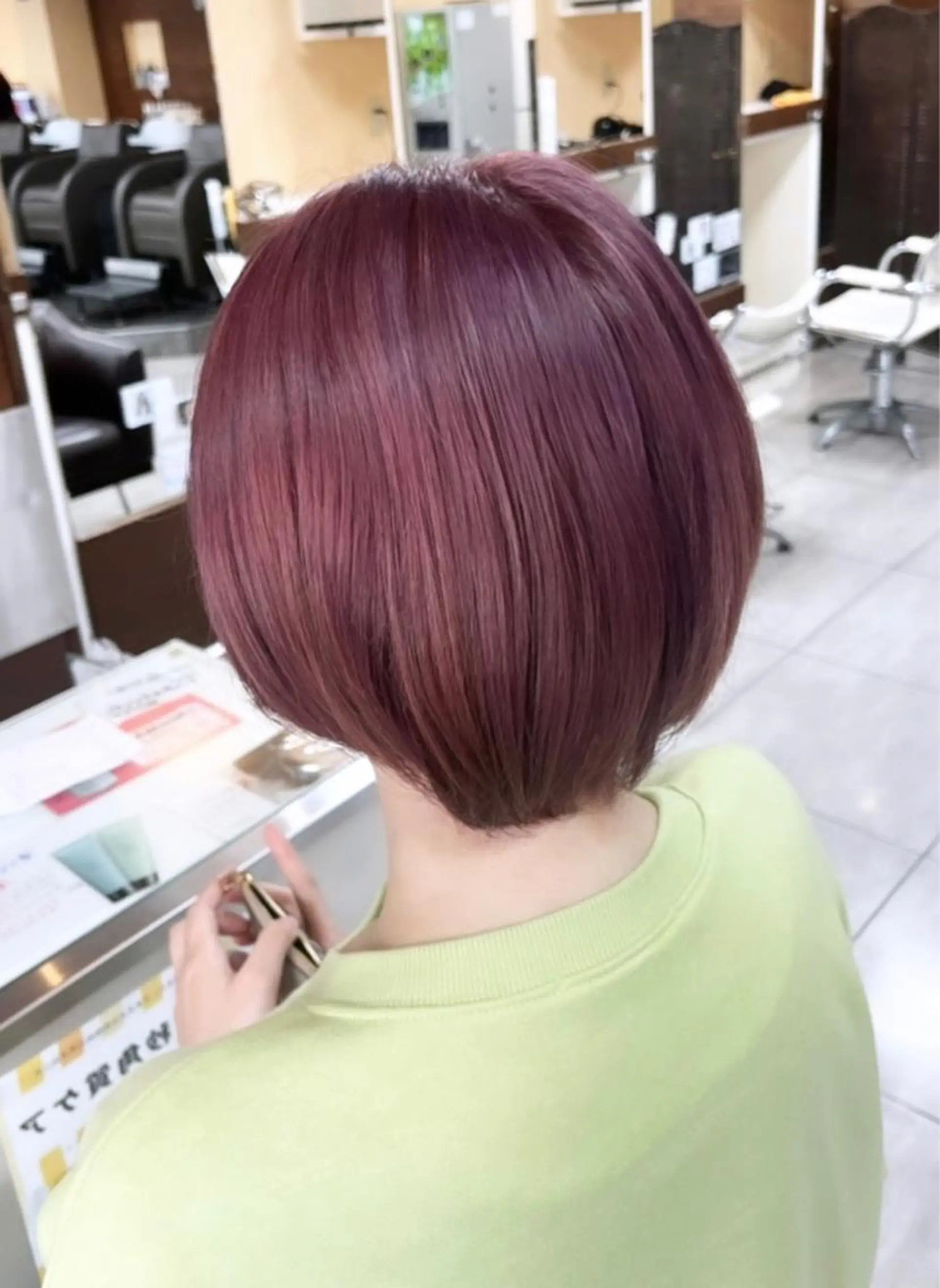 ショート カット ヘアカラー トリートメント 🫧艶髪カラー🫧 森本くるみのヘアスタイル