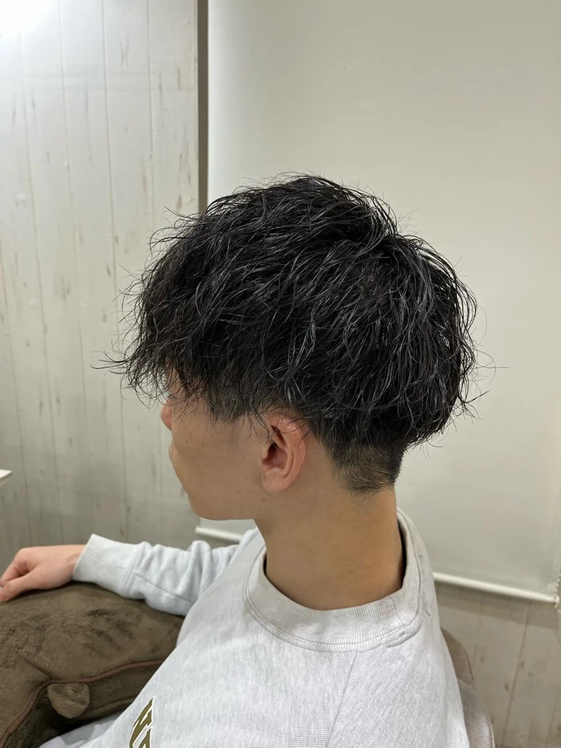 パーマ メンズ ヘアカラー パーマ イシジマ タカナリのヘアスタイル