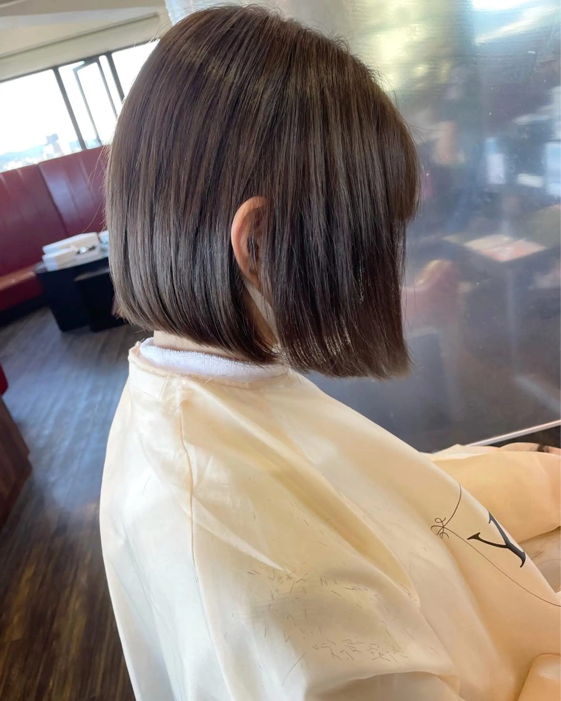 ミディアム カラー ヘアアレンジ カット ヘアカラー トリートメント 徳永 実沙のヘアスタイル
