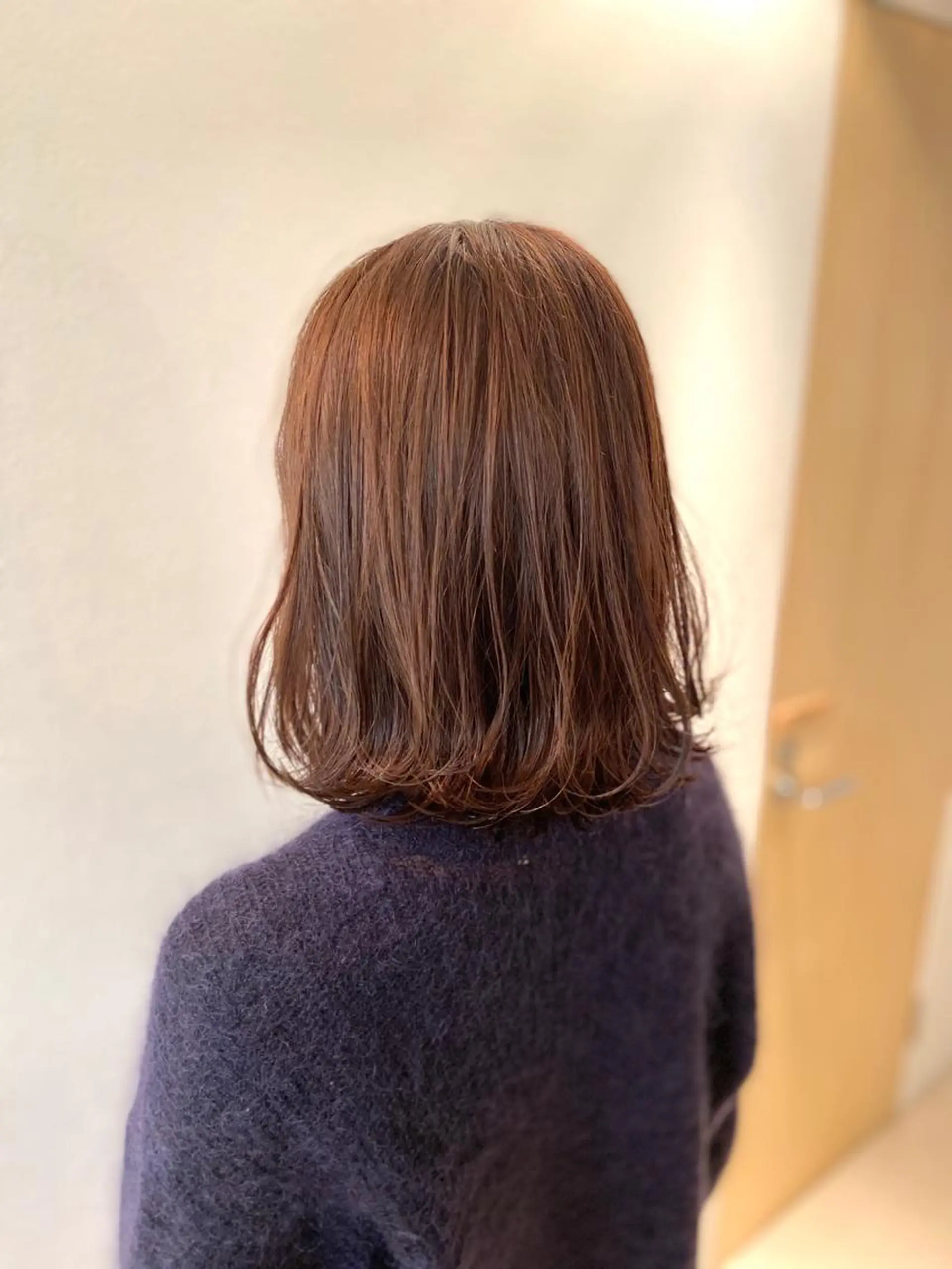 ミディアム カラー カット ヘアカラー トリートメント 平田 健一のヘアスタイル