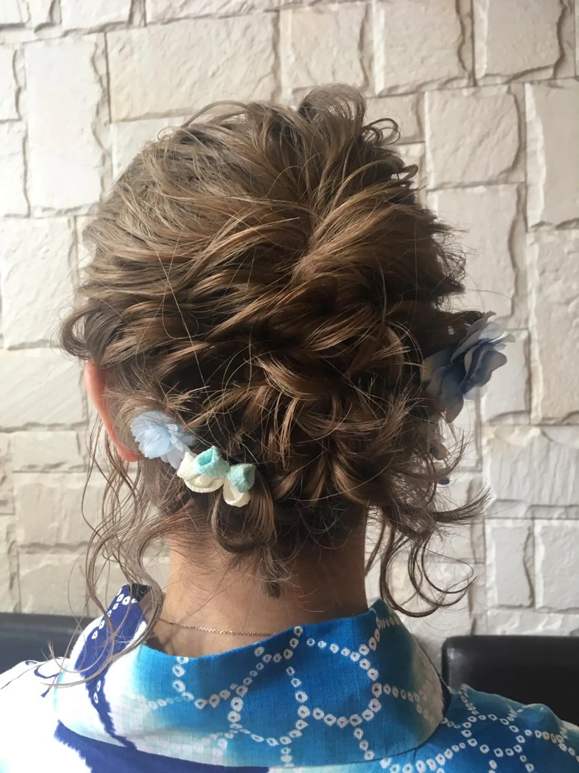 ミディアム ヘアアレンジ 浴衣 ✨🌿大人可愛い愛さ れhair🌿✨松本のヘアスタイル